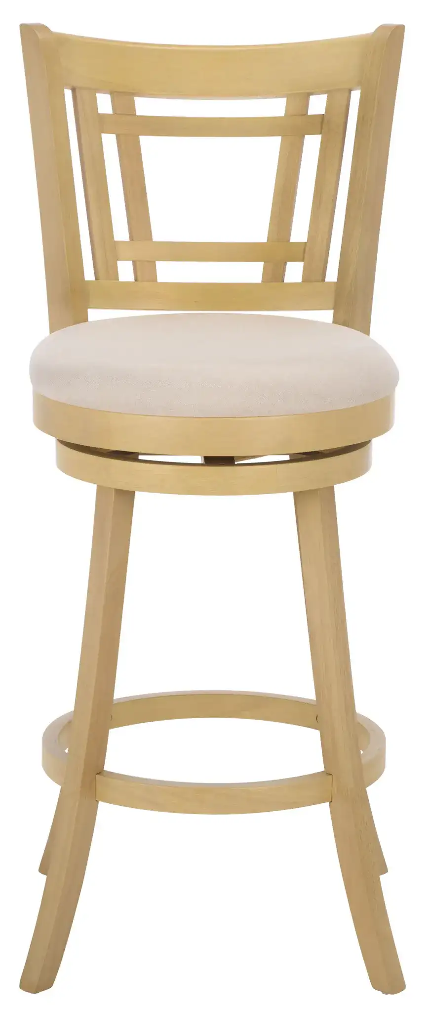 Maiko Barstool in Cream / Natural, detail view