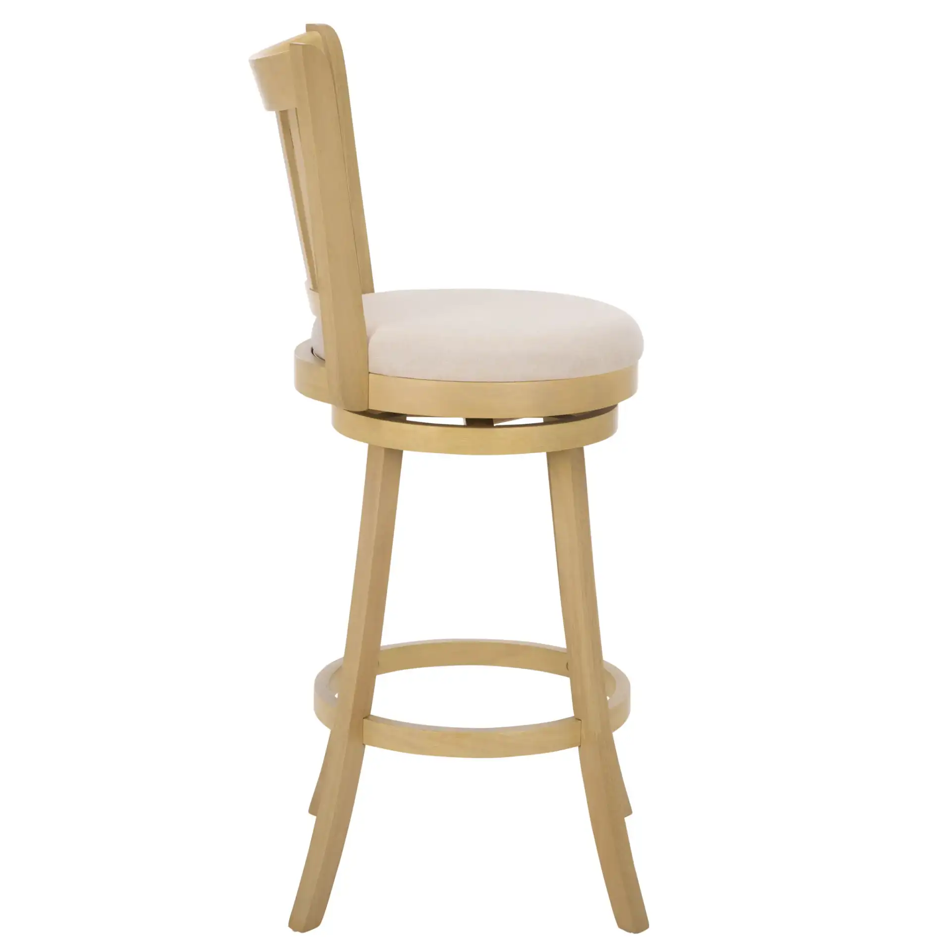 Maiko Barstool in Cream / Natural, detail view