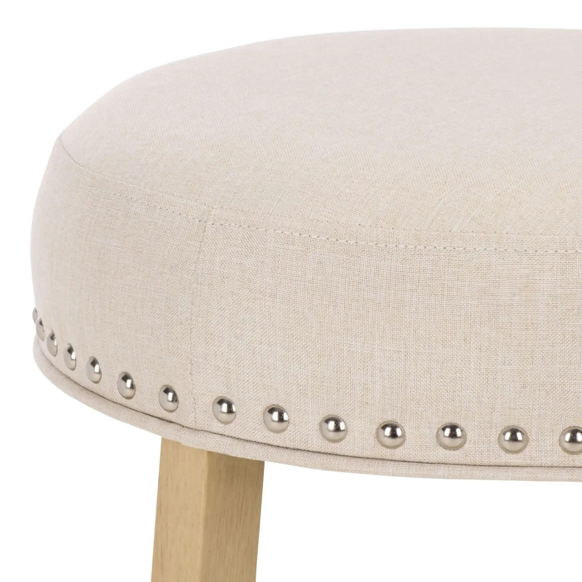 Mumbai Barstool in Cream / Natural in a styled room