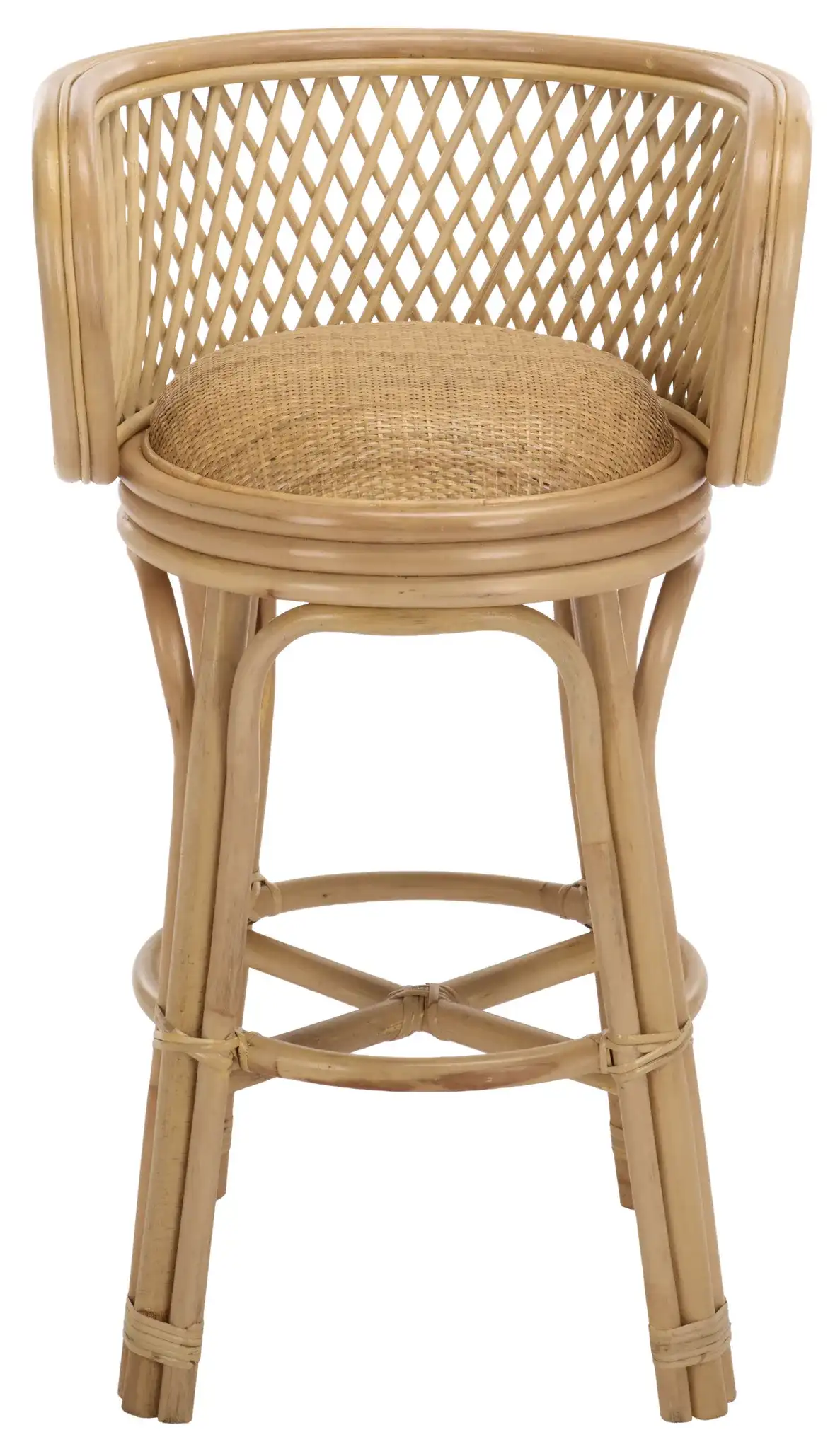 Haider Counter Stool in Brown / White