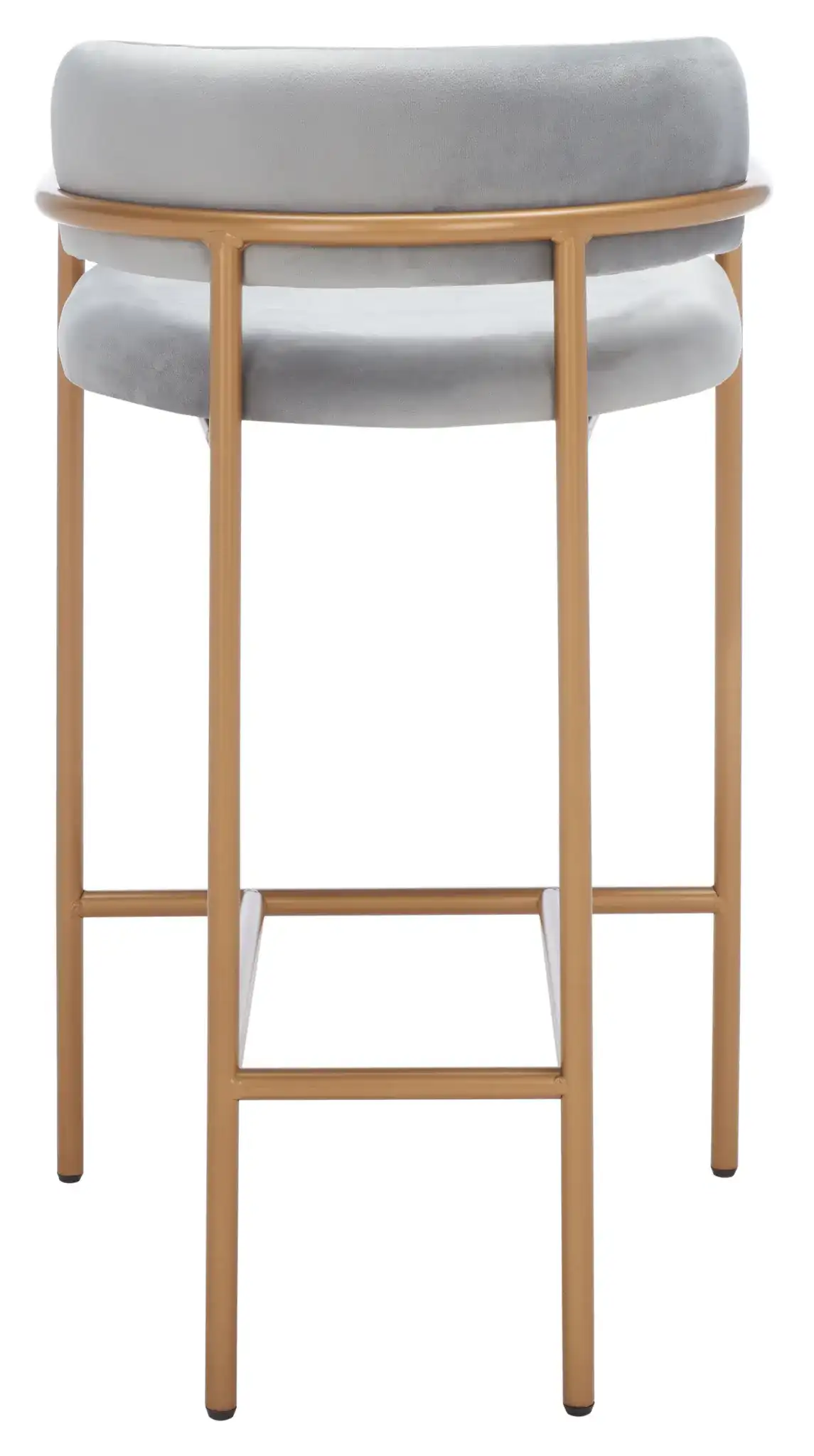 Camille Counter Stool in Dark Gray / Gold, detail view