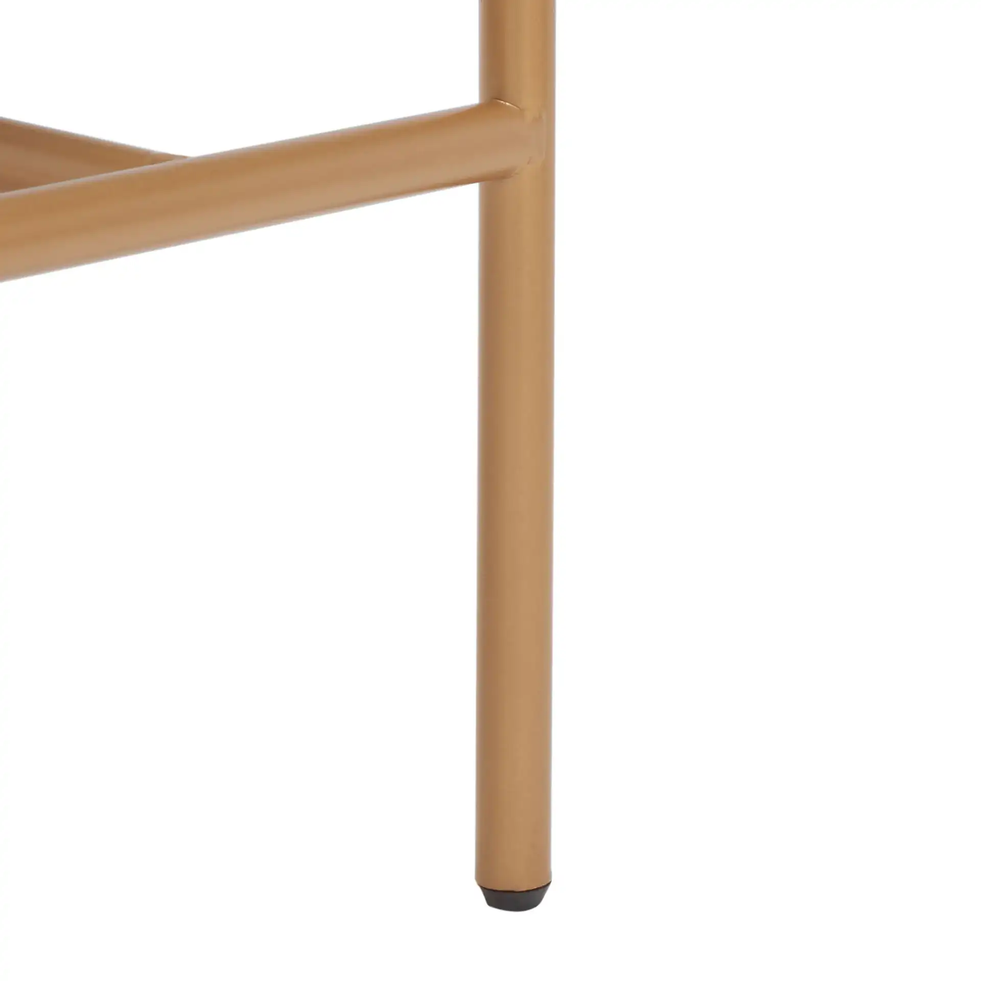 Camille Counter Stool in Dark Gray / Gold, detail view