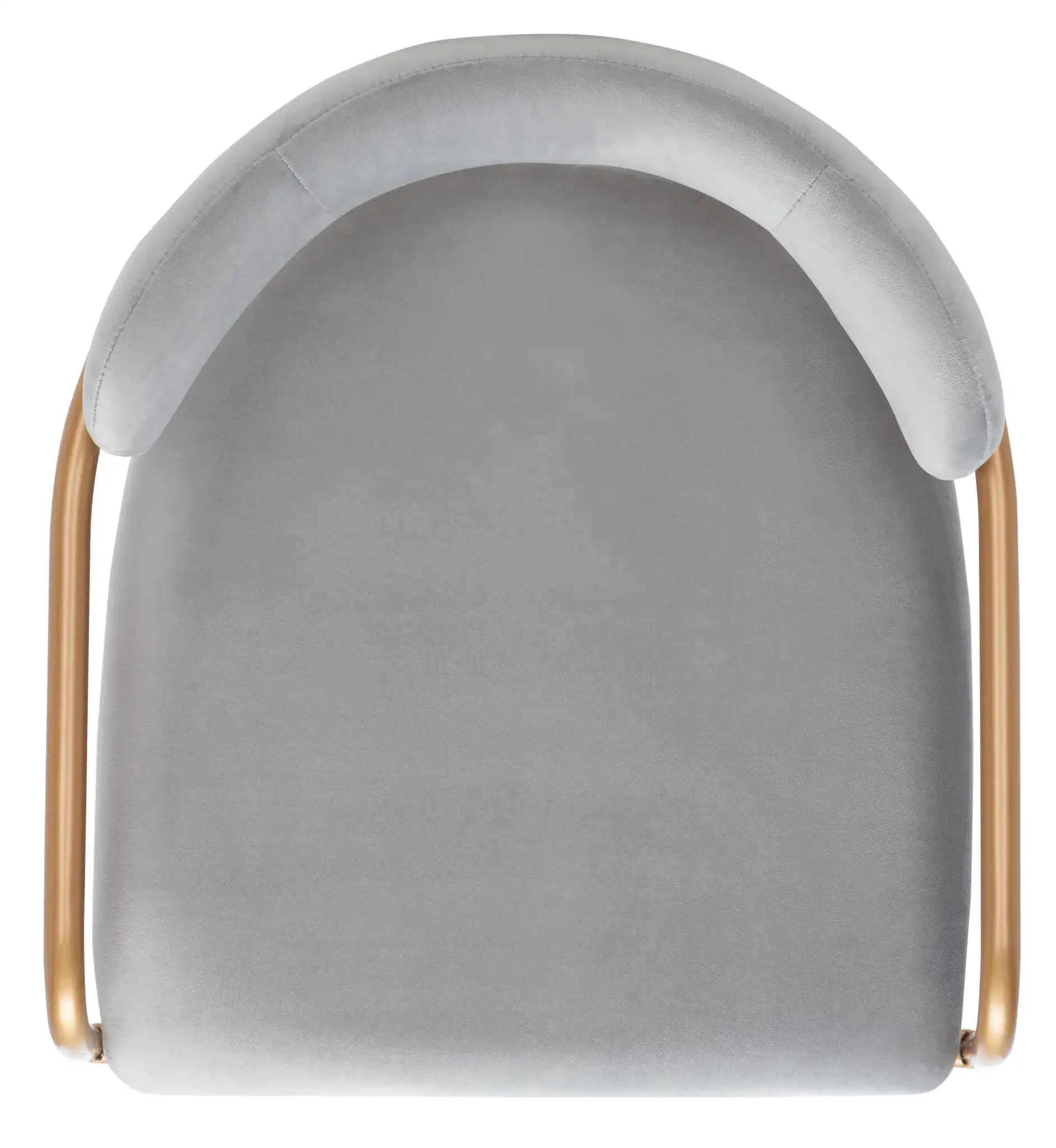Camille Counter Stool in Dark Gray / Gold, detail view