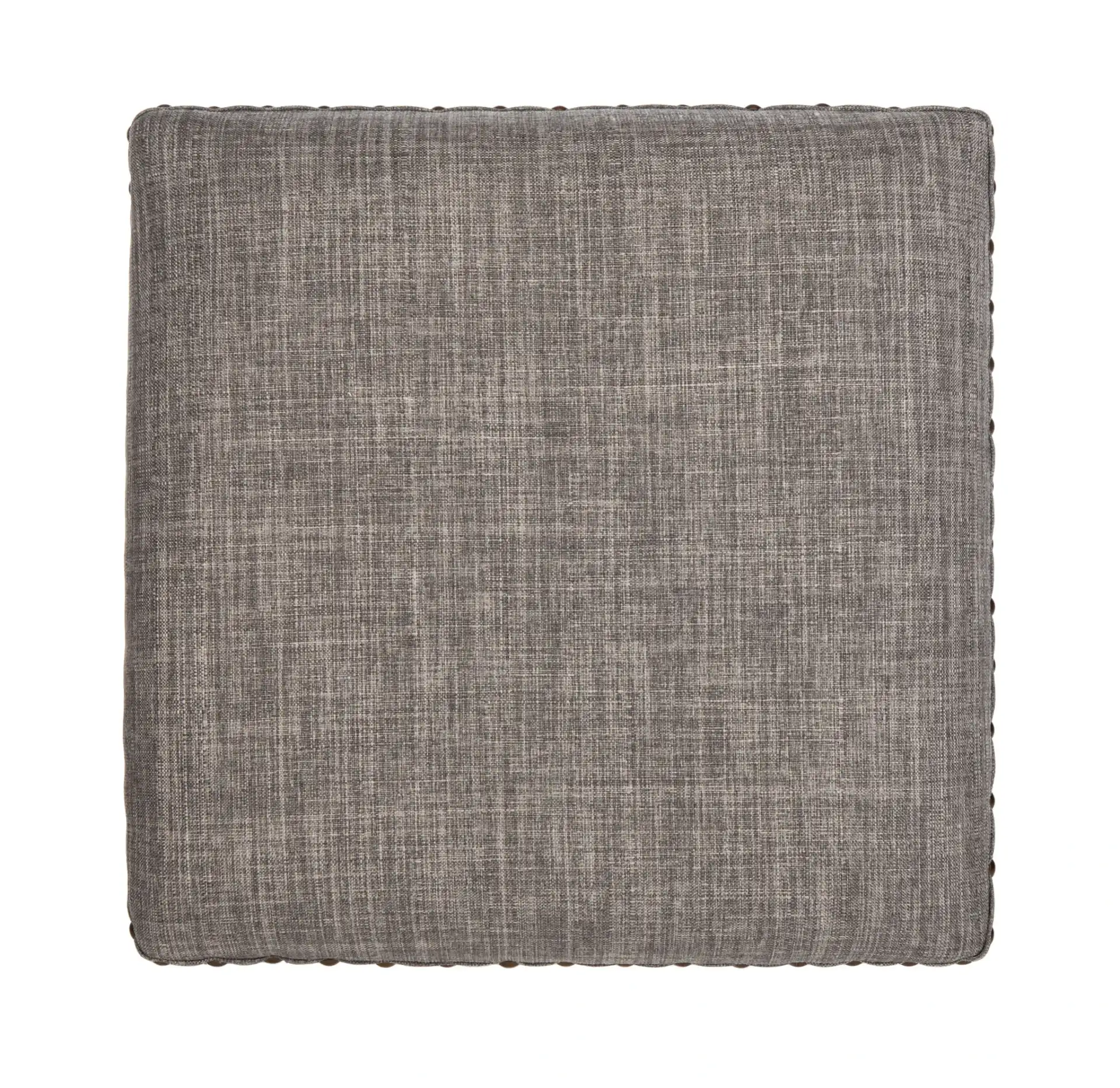 Preston Bar Stool (Set of 2) in Gray Linen / Gray Walnut / Copper Nh, detail view