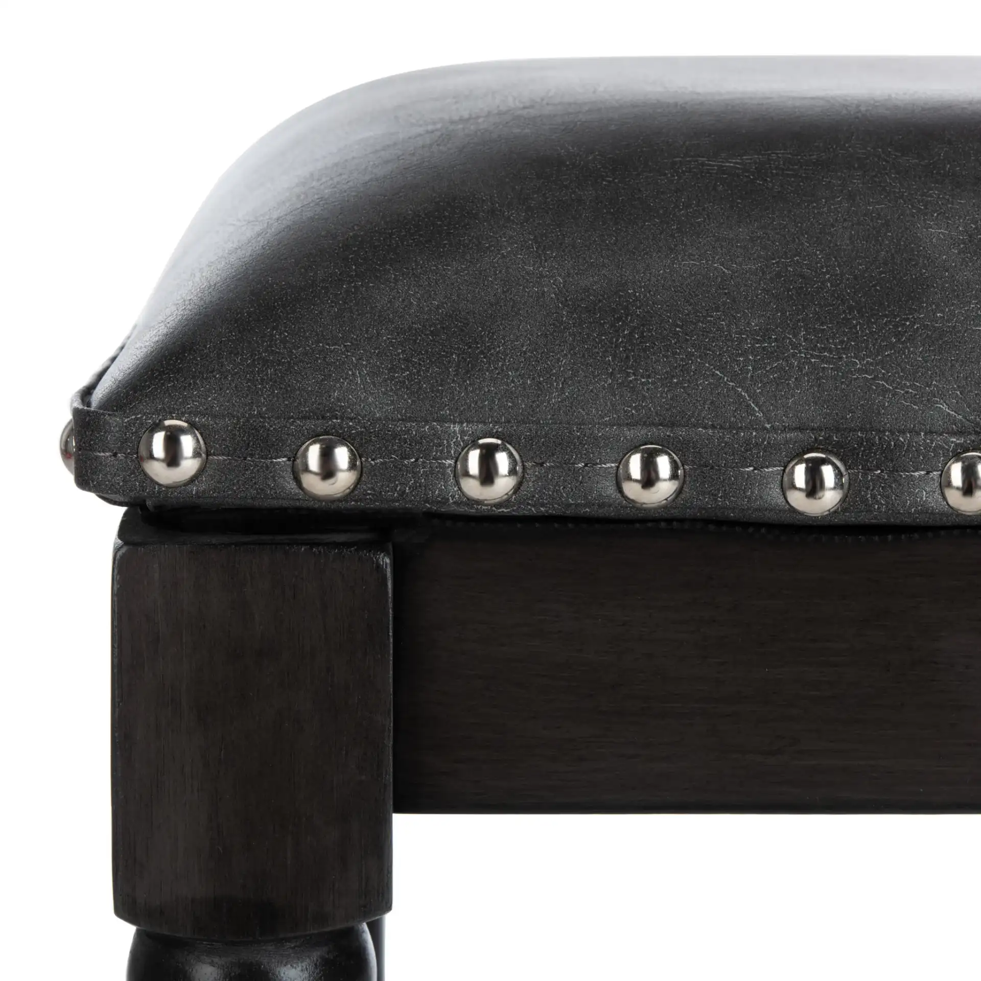 Preston Counter Stool (Set of 2) in Gray Linen / Gray Walnut / Copper Nh in a styled room