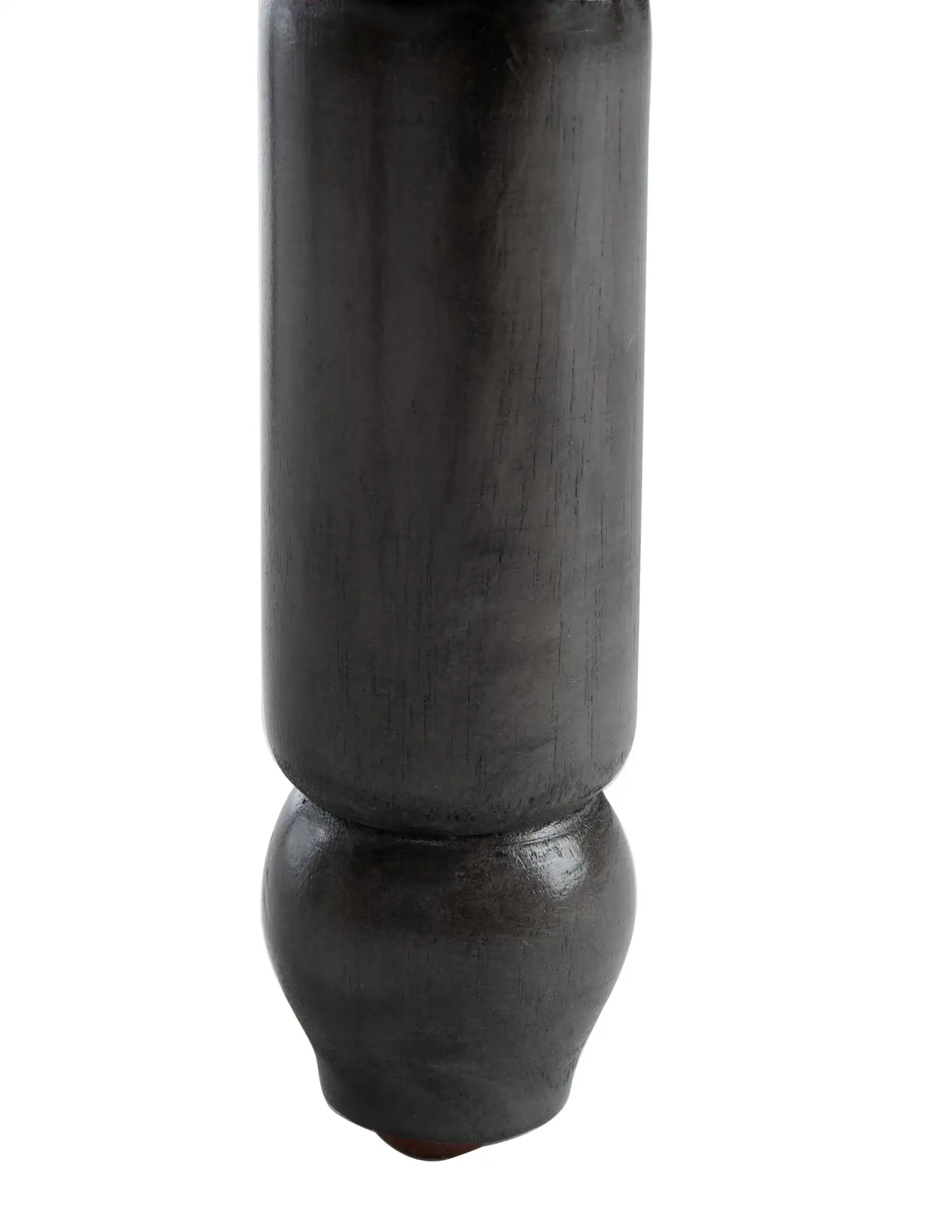 Preston Counter Stool (Set of 2) in Gray Linen / Gray Walnut / Copper Nh, detail view
