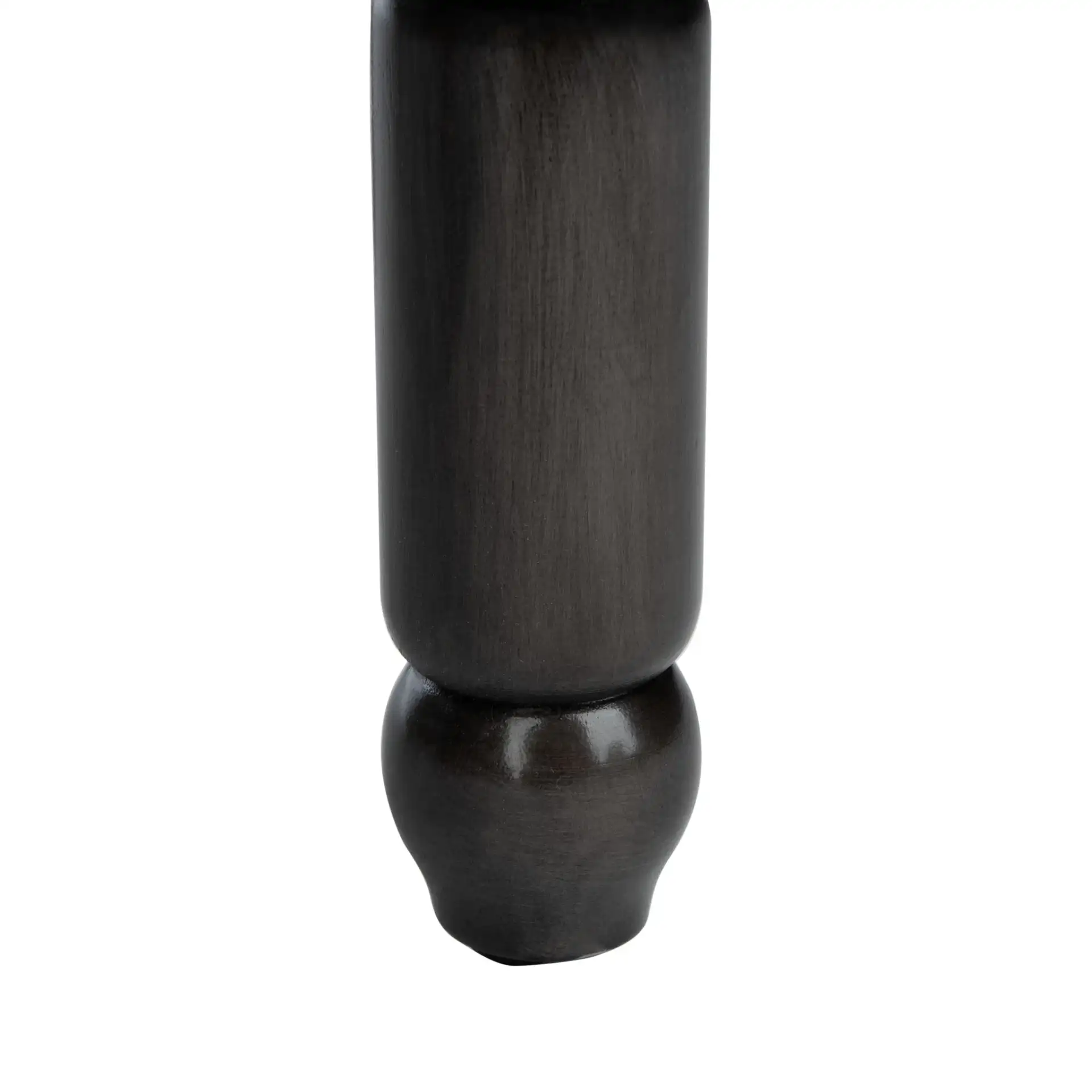 Preston Counter Stool (Set of 2) in Gray Linen / Gray Walnut / Copper Nh, detail view