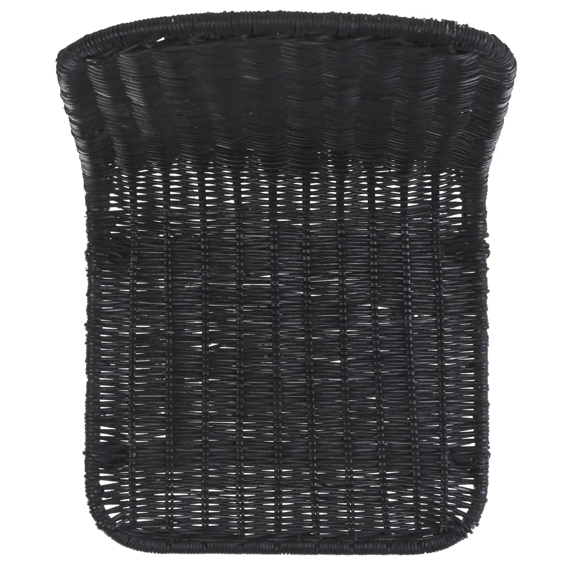 Minerva Weaved Counter Stool (Set of 2) in Black, detail view