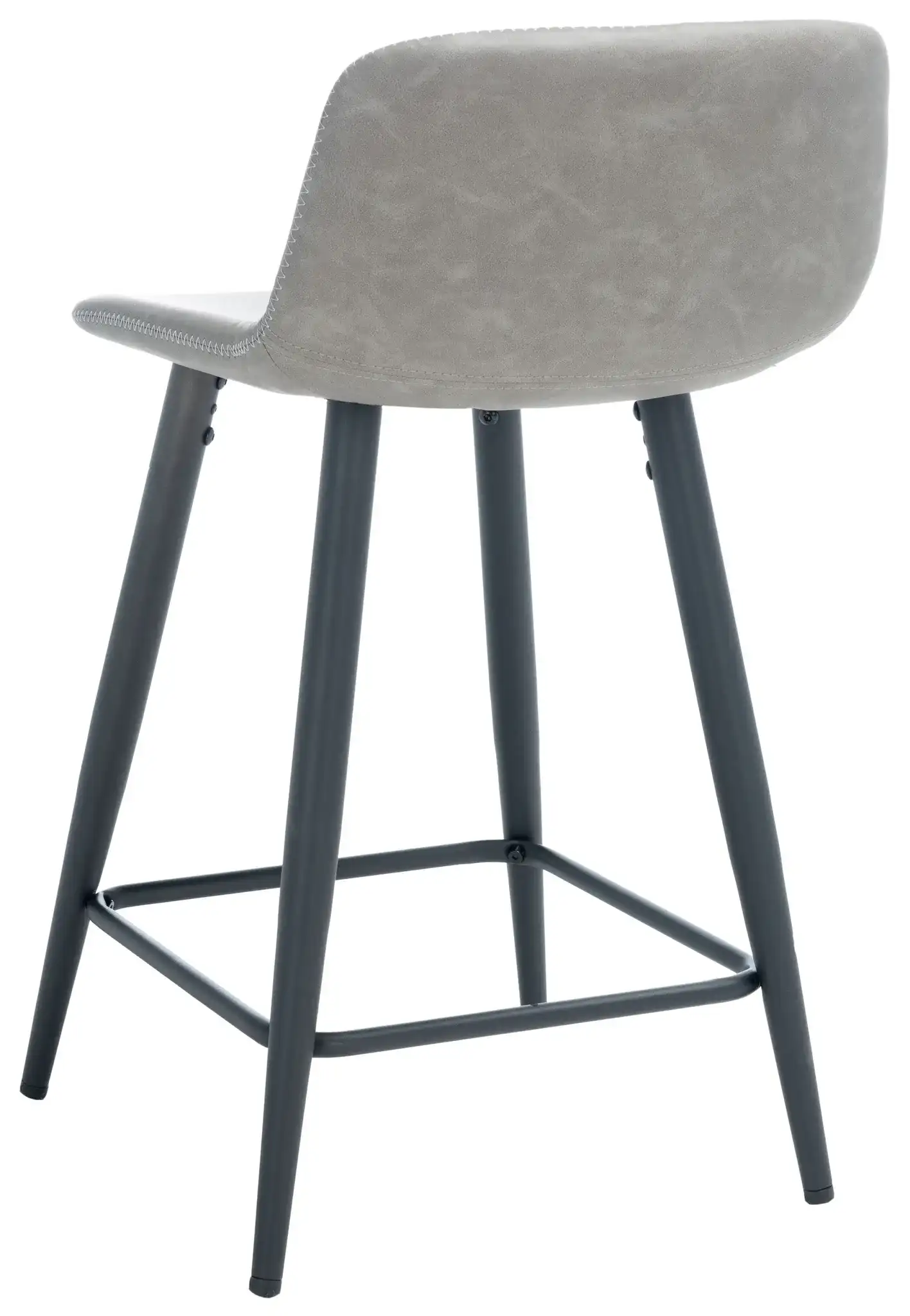 Asena Counter Stool in Gray / Black, detail view