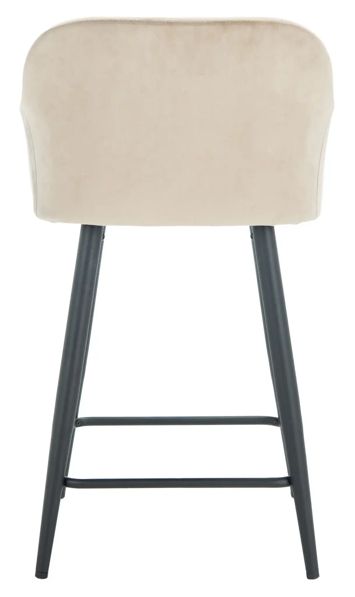 Cataleya Counter Stool in Taupe / Black, detail view