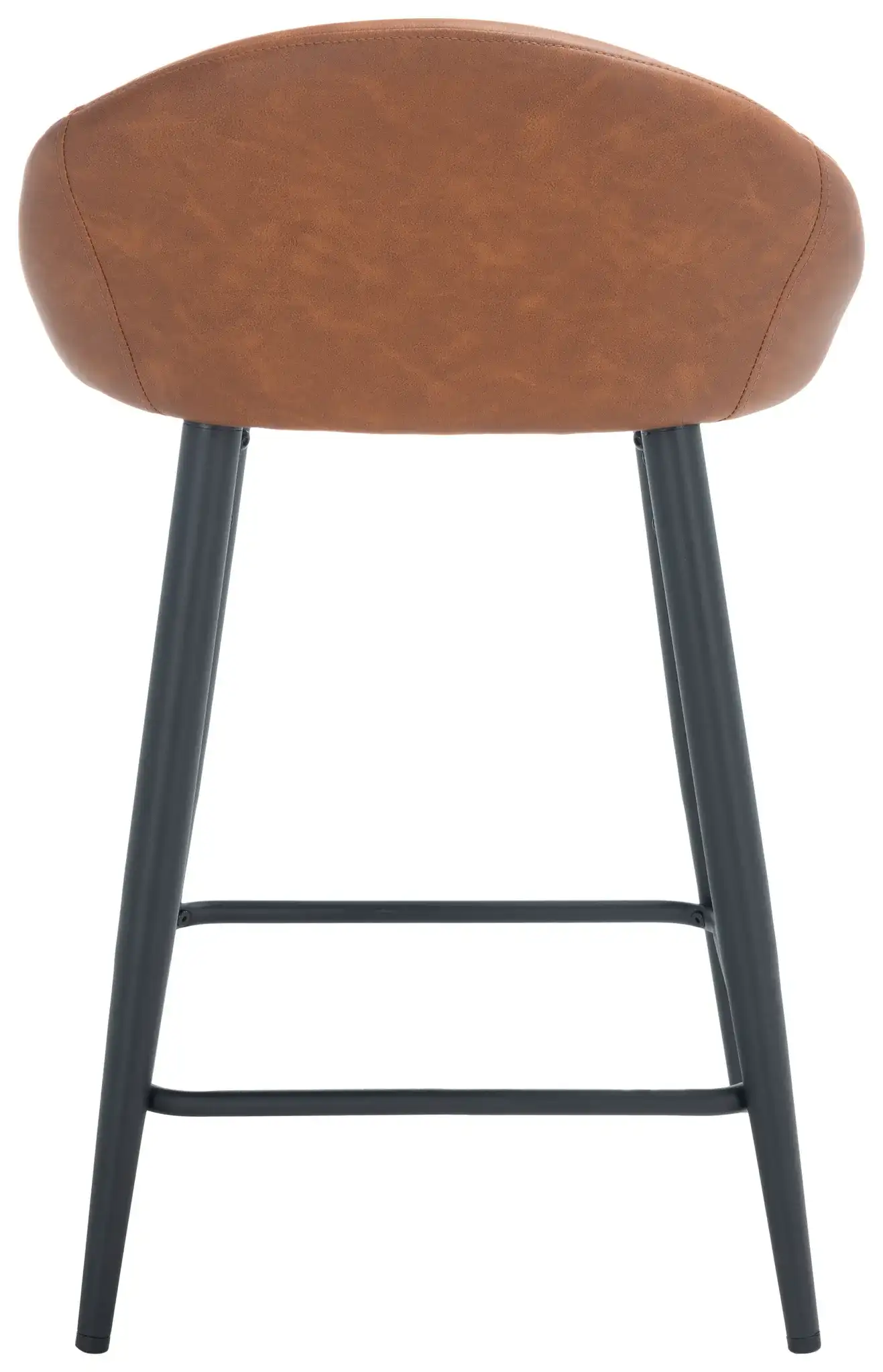 Anson Counter Stool in Cigar / Black, detail view