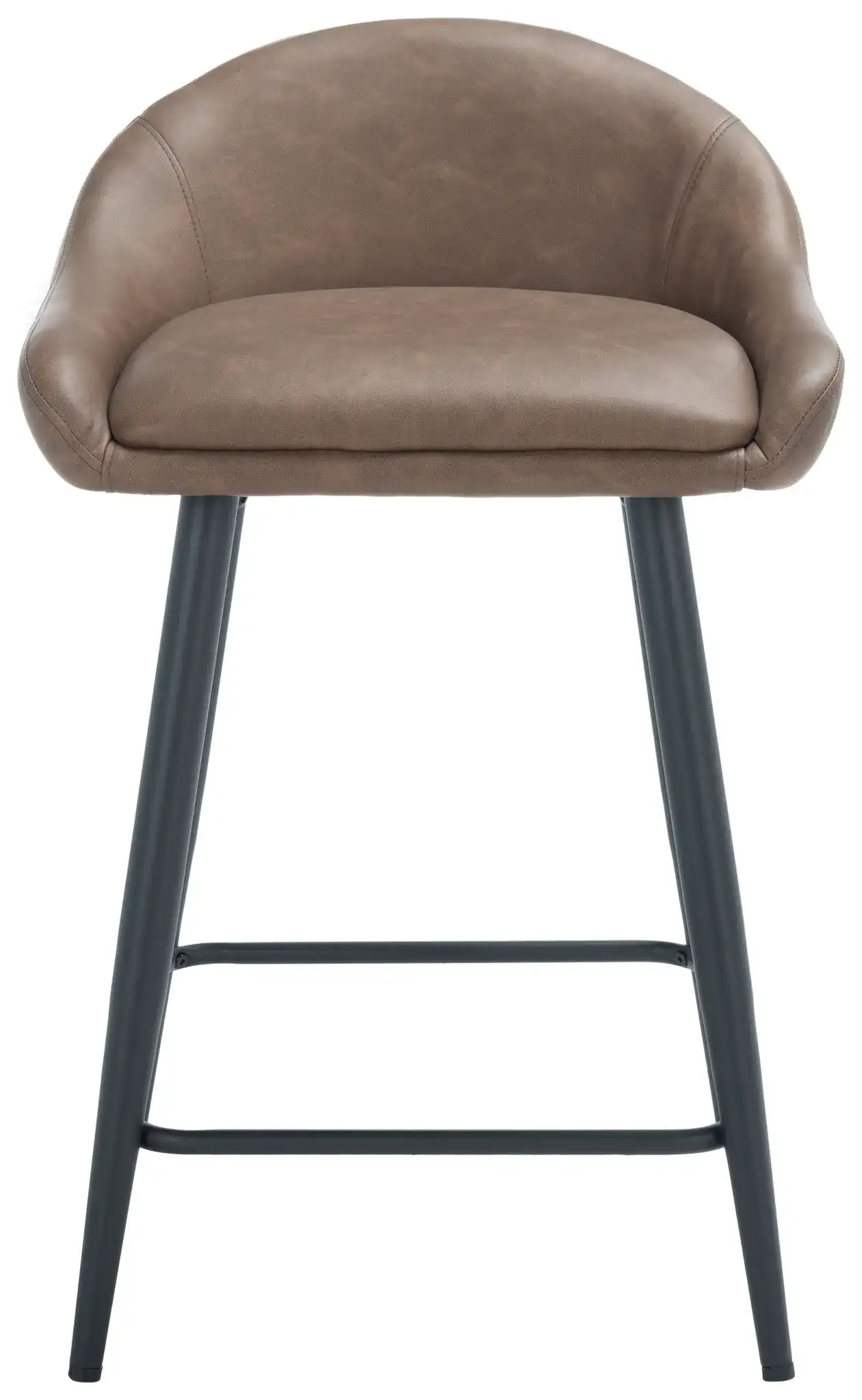 Anson Counter Stool in Cigar / Black, detail view