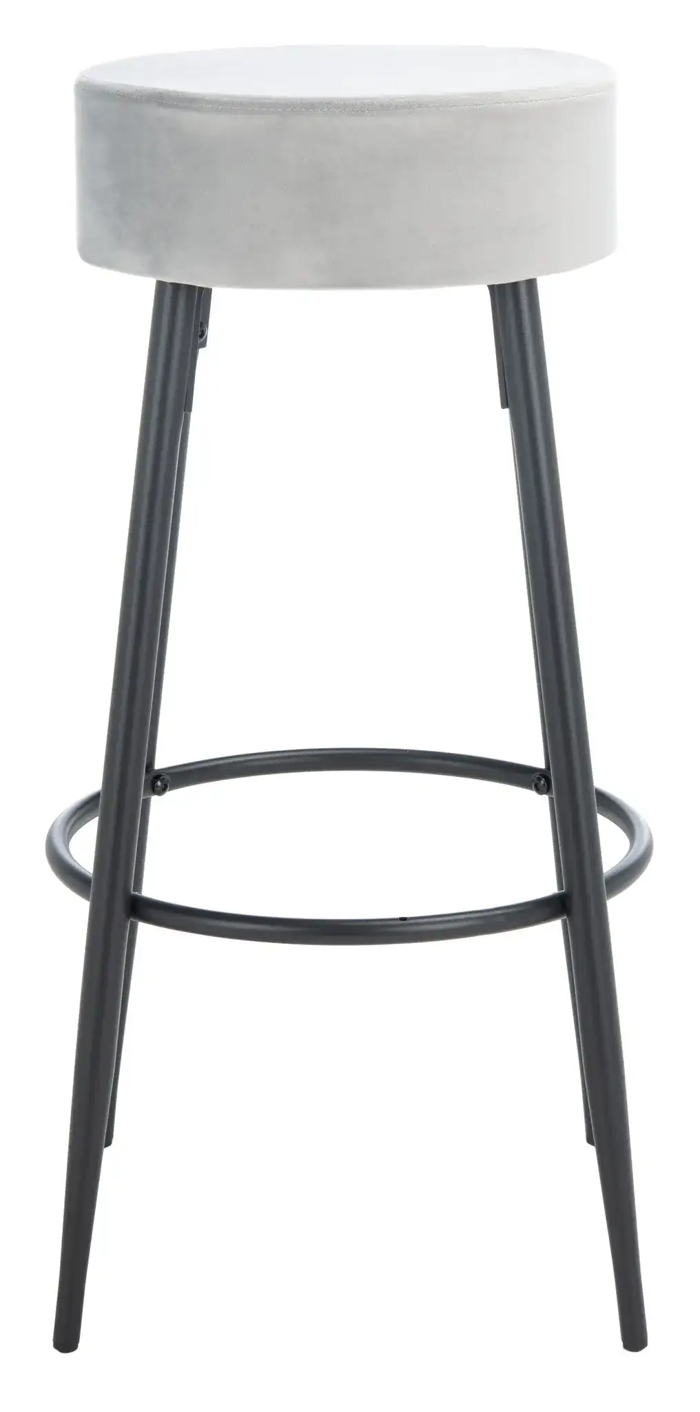 Bohden Round Bar Stool in Ivory / Black