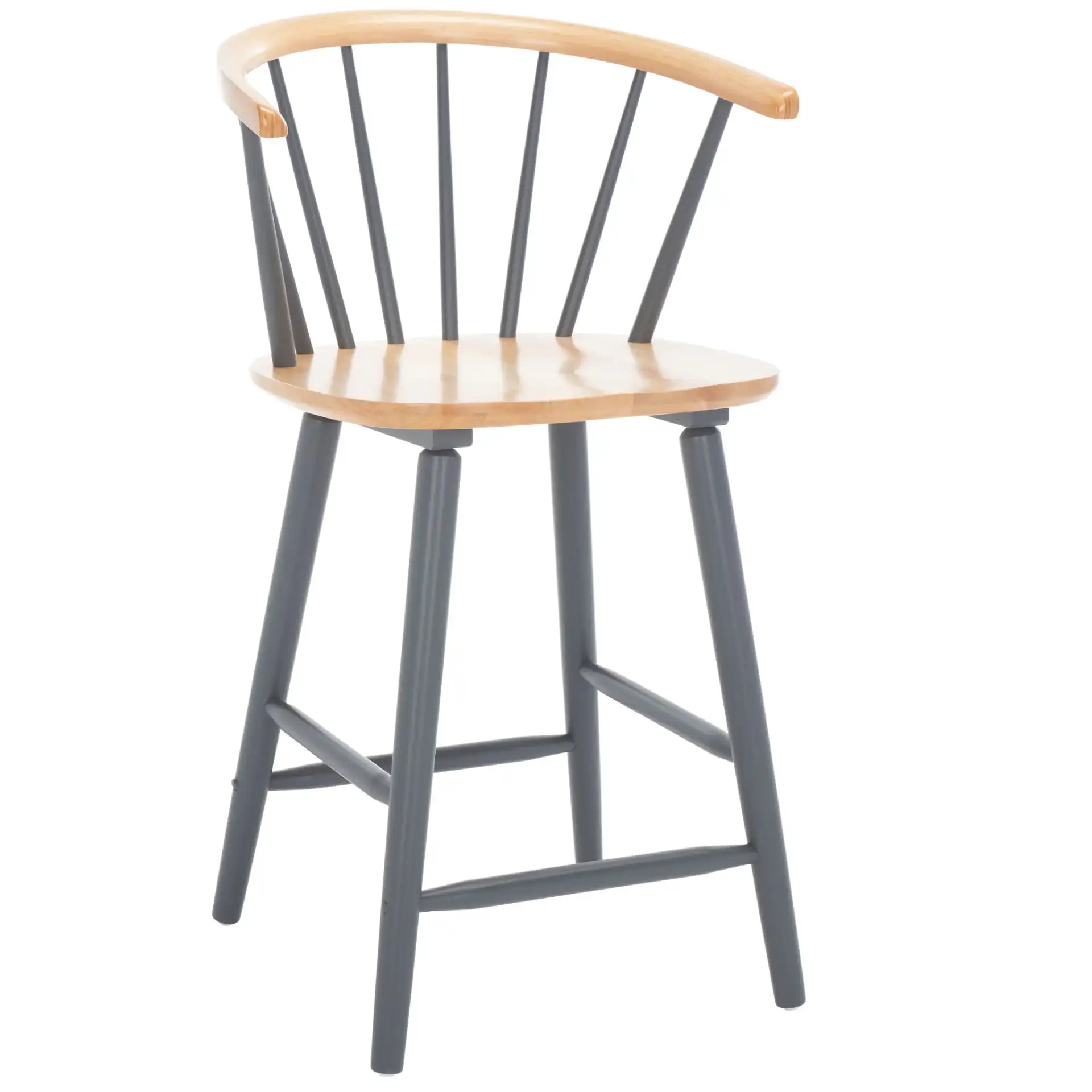 Blanchard Counter Stool (Set of 2) in Natural / Gray, detail view