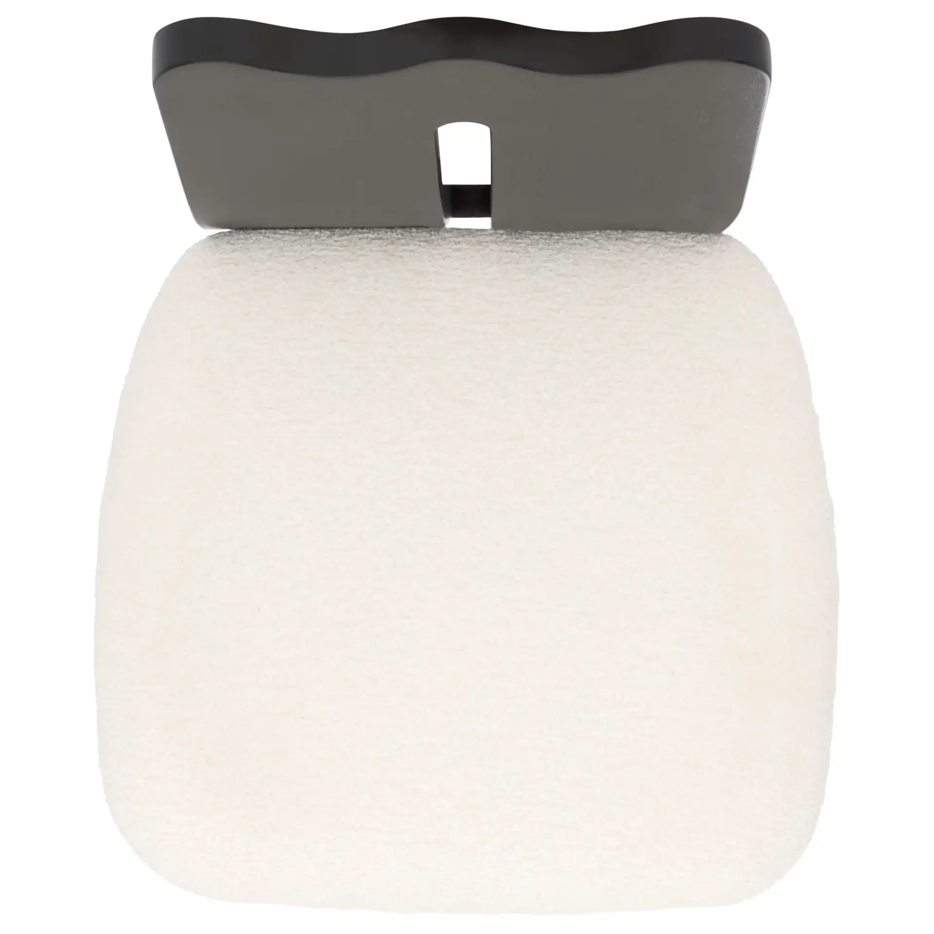 Kieran Counter Stool in Cream / Black, detail view
