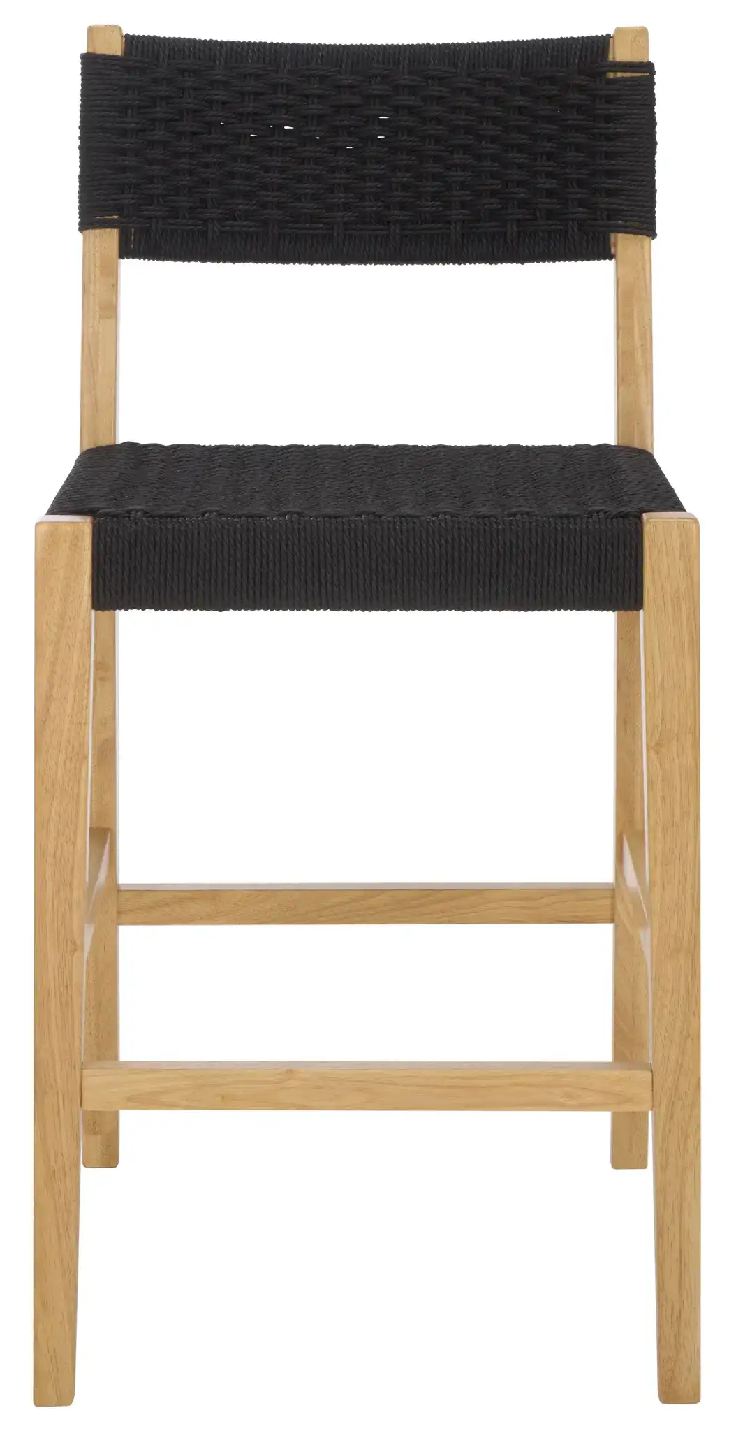 Dutton Woven Counter Stool in Black