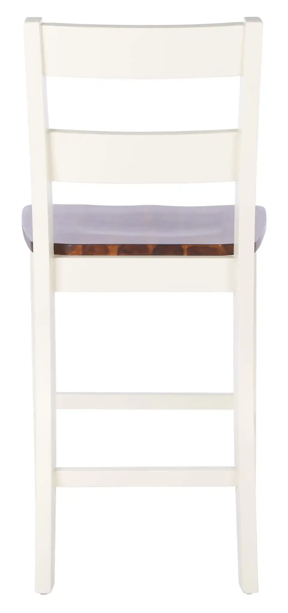 Yuri Counter Stool (Set of 2) in White / Natural, detail view