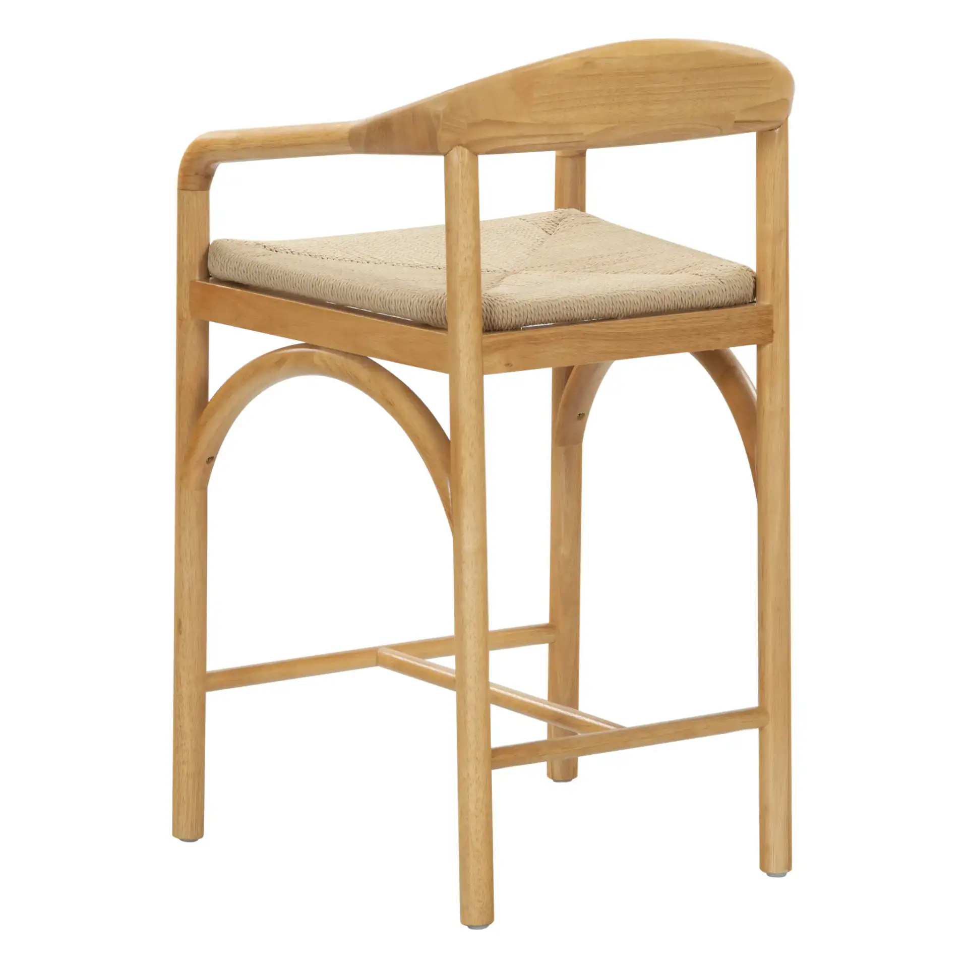 Lucera Counter Stool in Natural, detail view