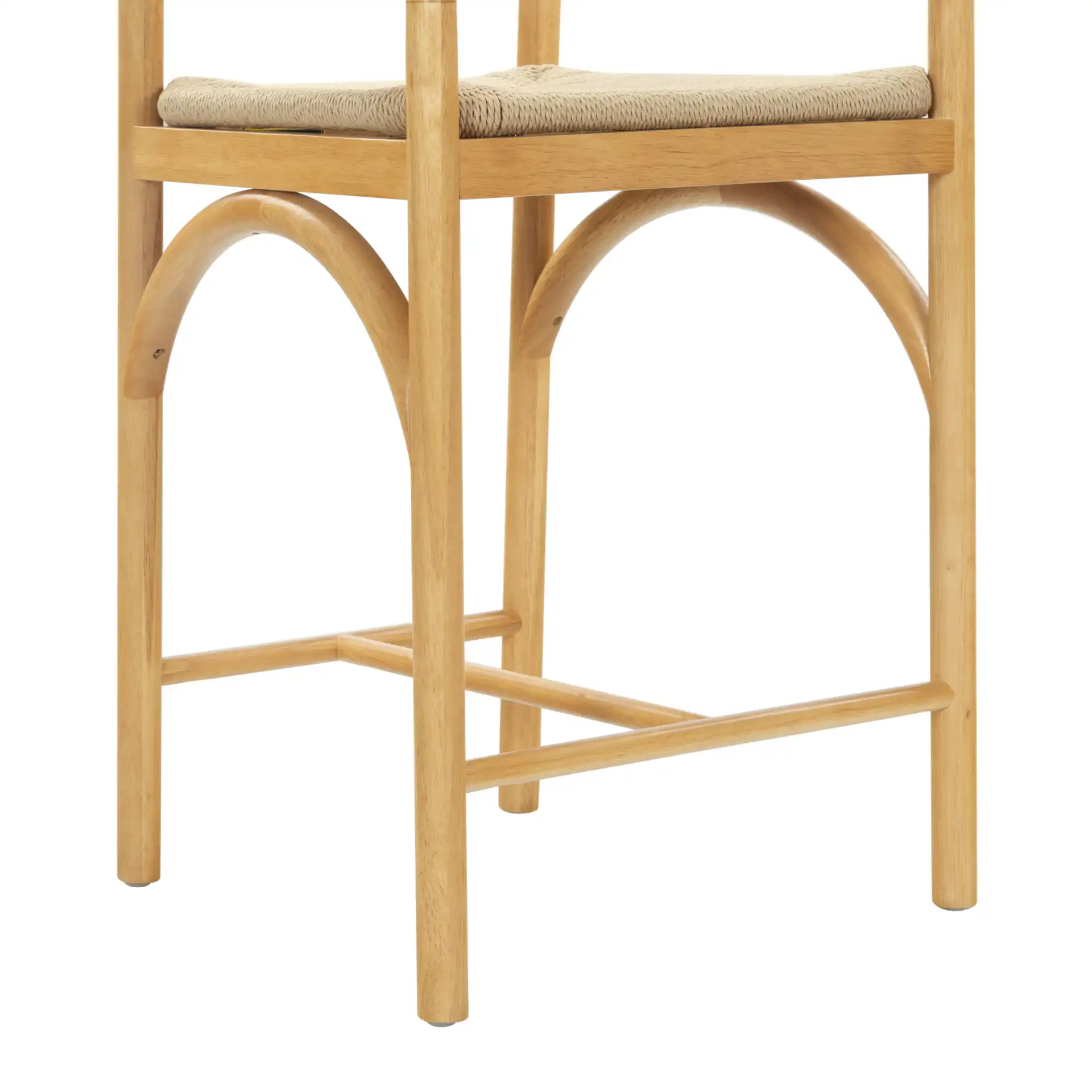 Lucera Counter Stool in Natural, detail view