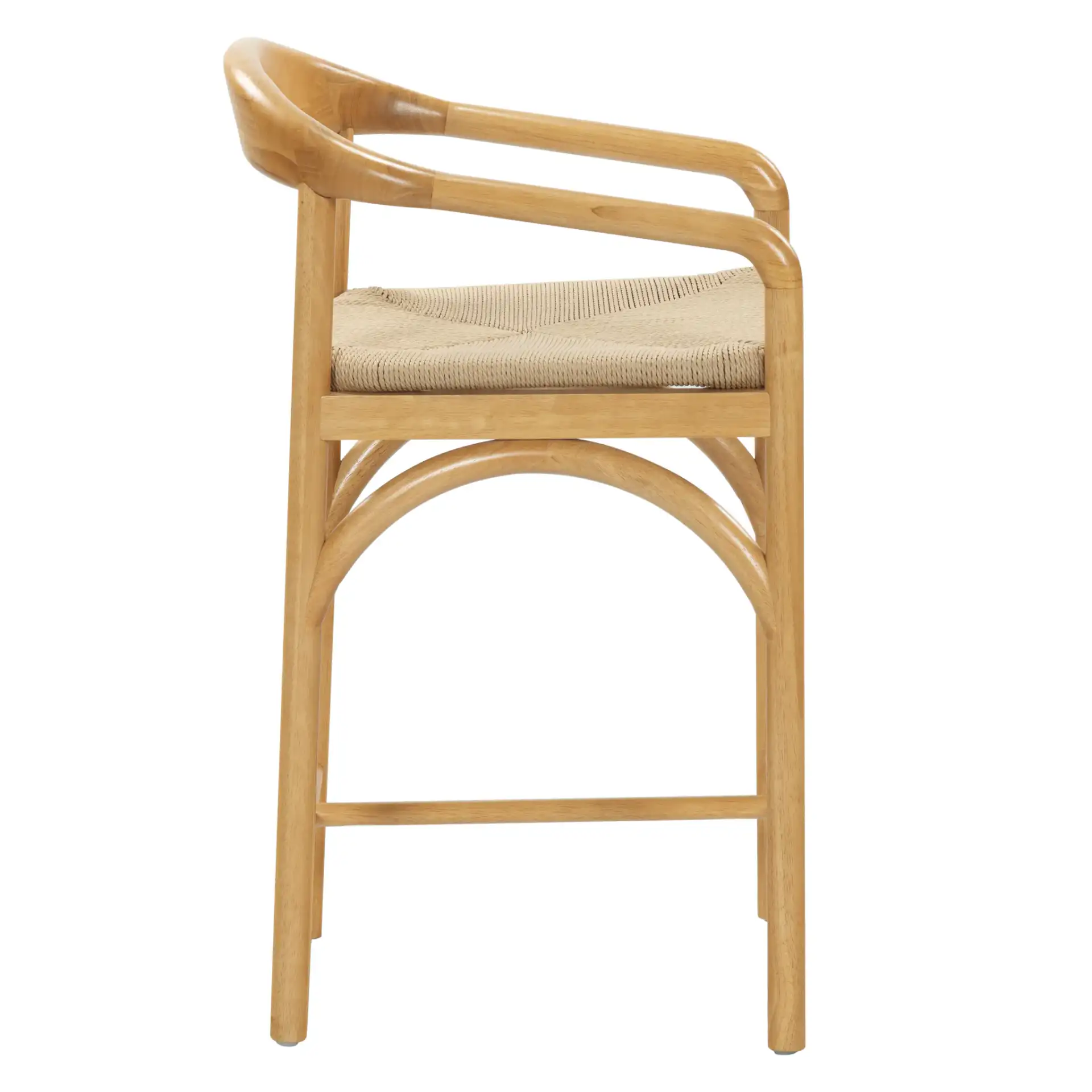 Lucera Counter Stool in Natural, detail view