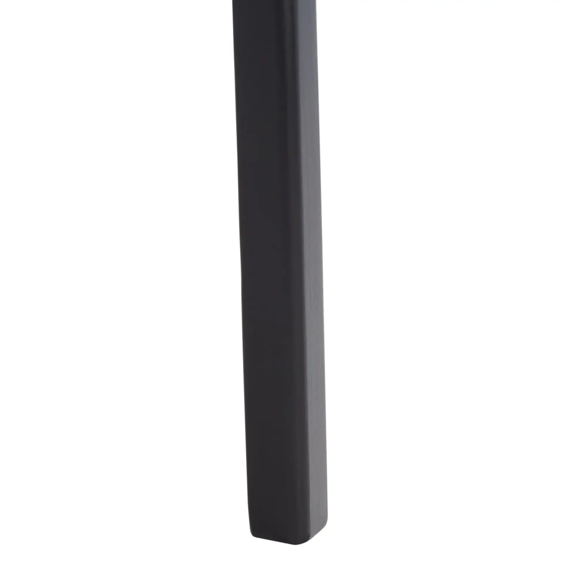Silus Backless Cane Bar Stool in Black / Natural, detail view