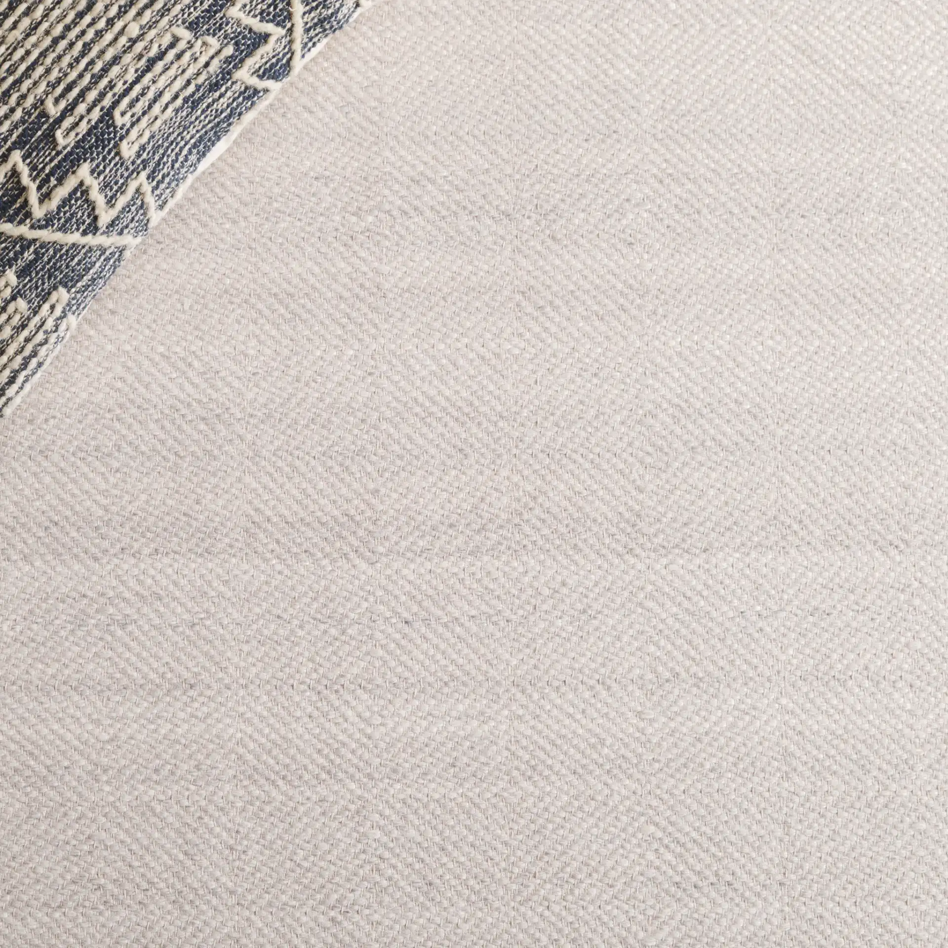 Cabo Ribbed Rug in Gray in a styled room