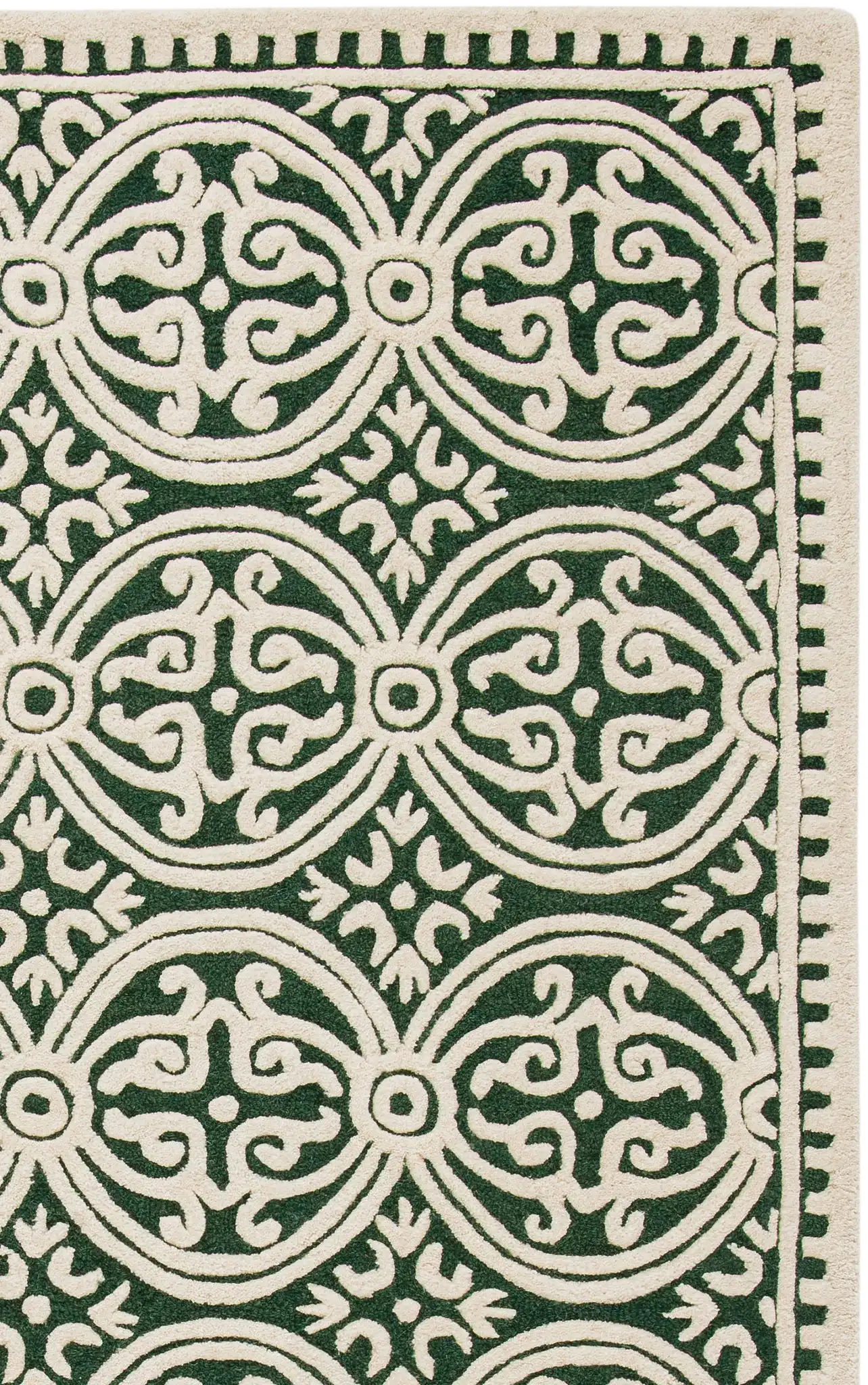 Dark Green / Ivory