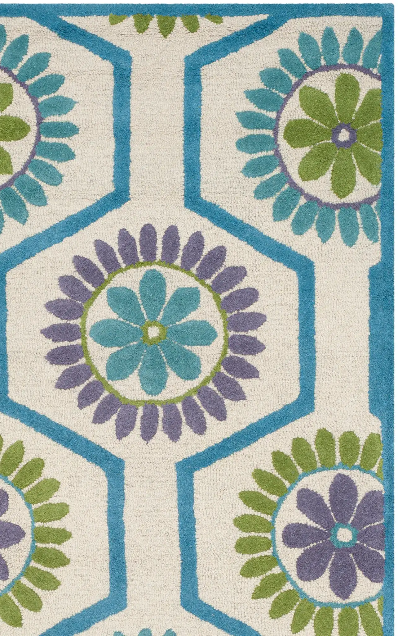 Ivory / Blue