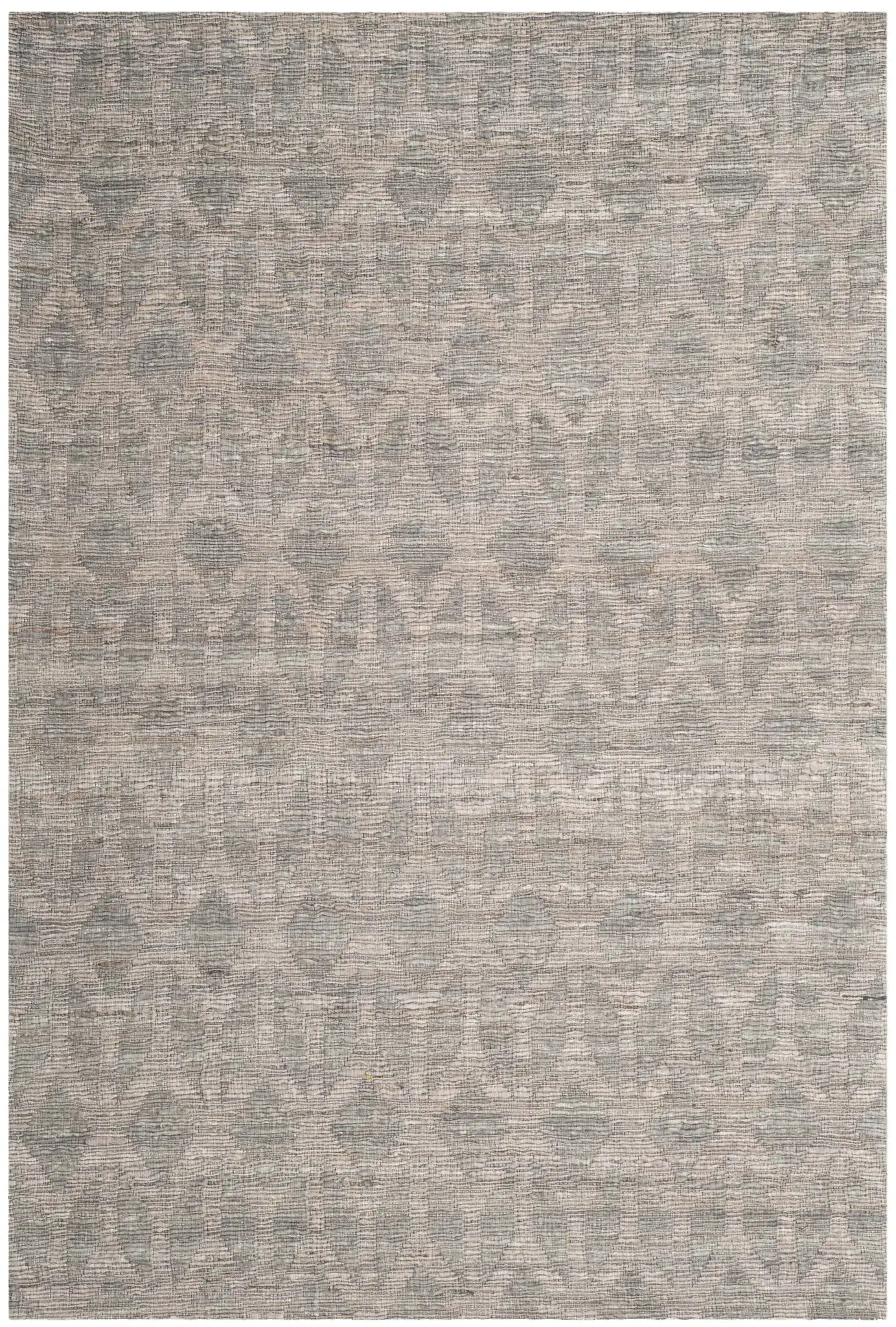 Cape Cod Diamond Hand-Woven Jute Rug in Gray / Gold