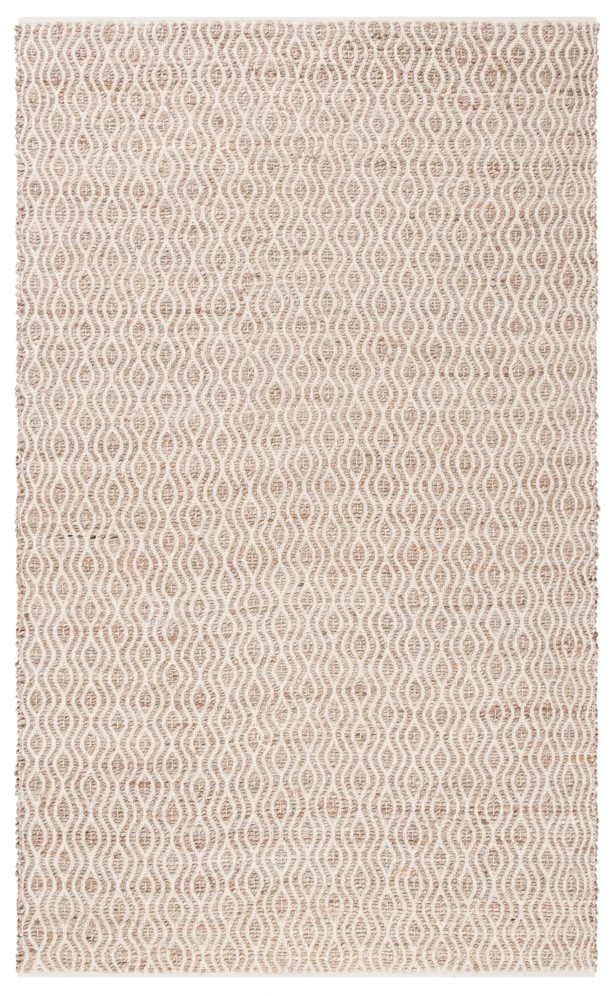 Cape Cod Hand-Woven Ogee Rug in Natural