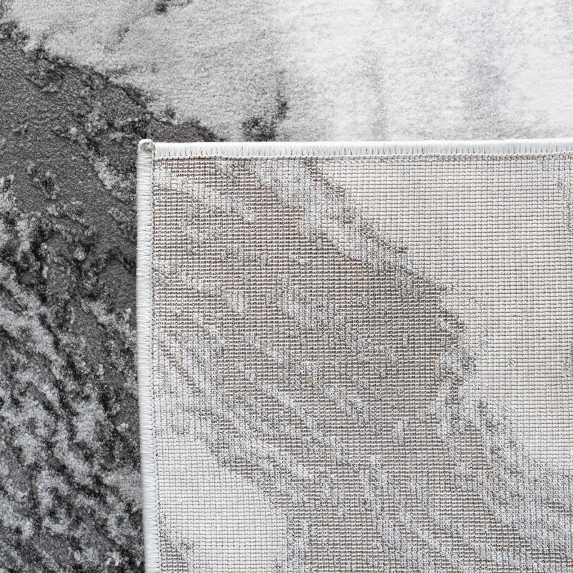 Craft Marbled Stone Rug in Light Gray / Gray in a styled room