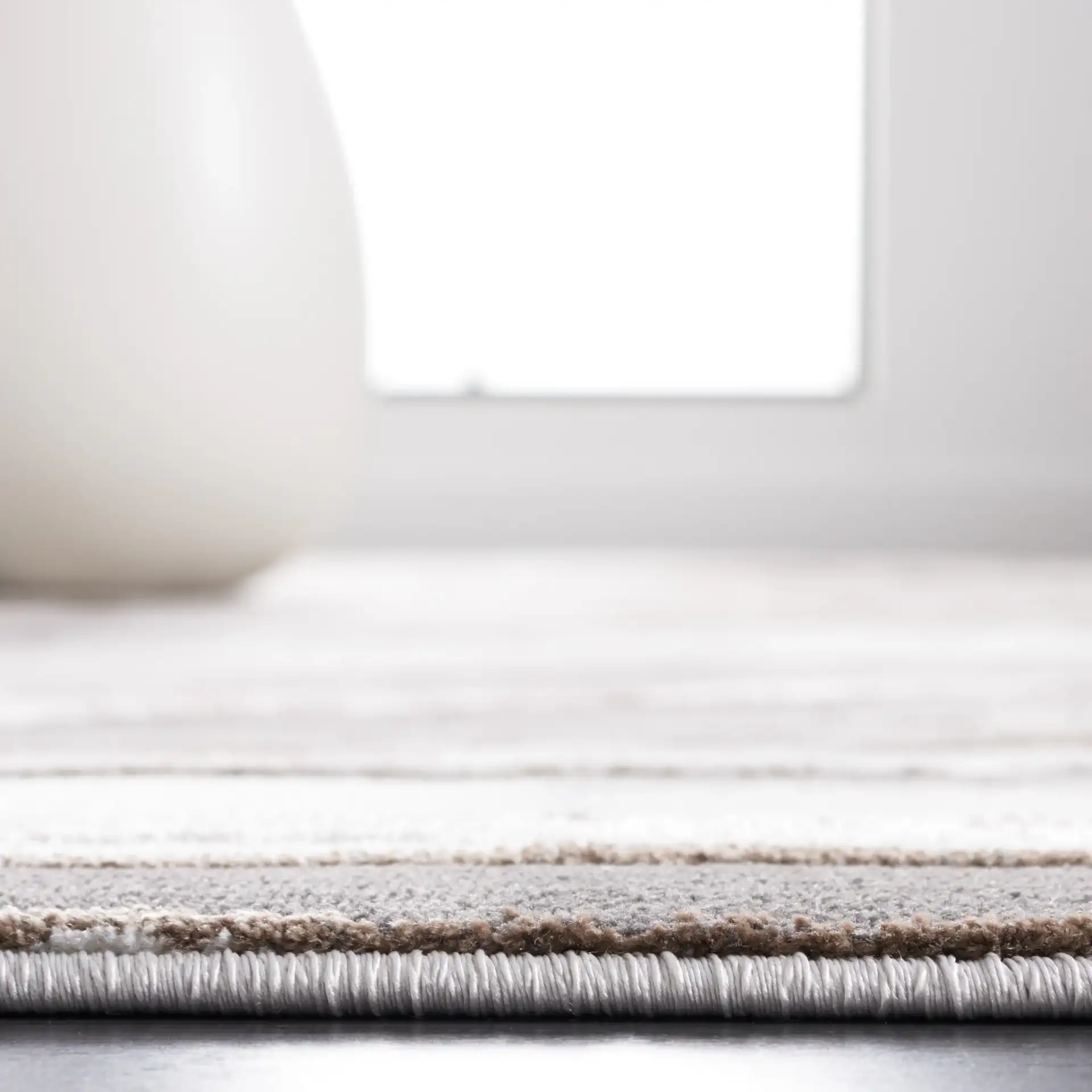 Craft Marble Stream Rug in Gray / Beige in a styled room