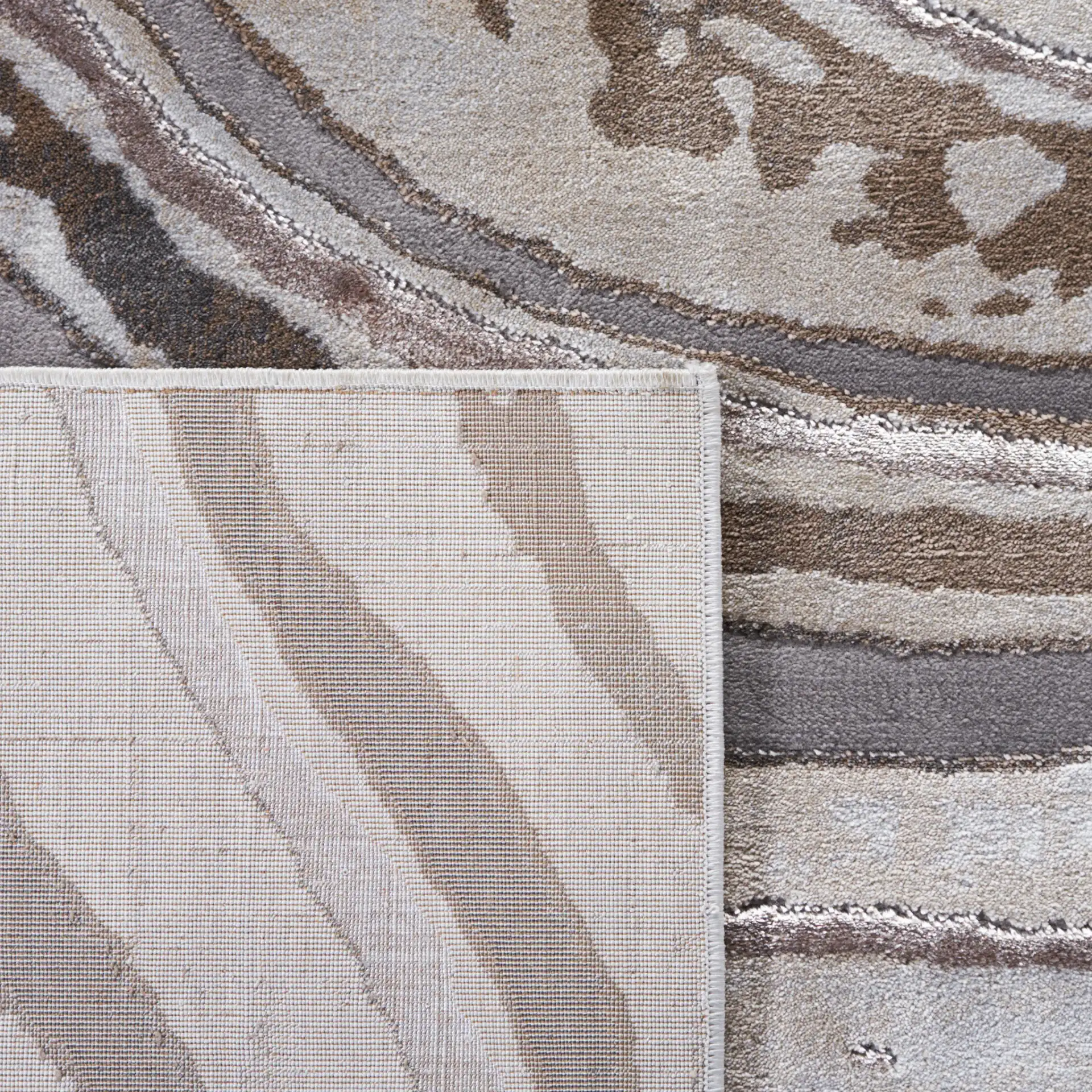 Craft Marble Stream Rug in Gray / Beige in a styled room