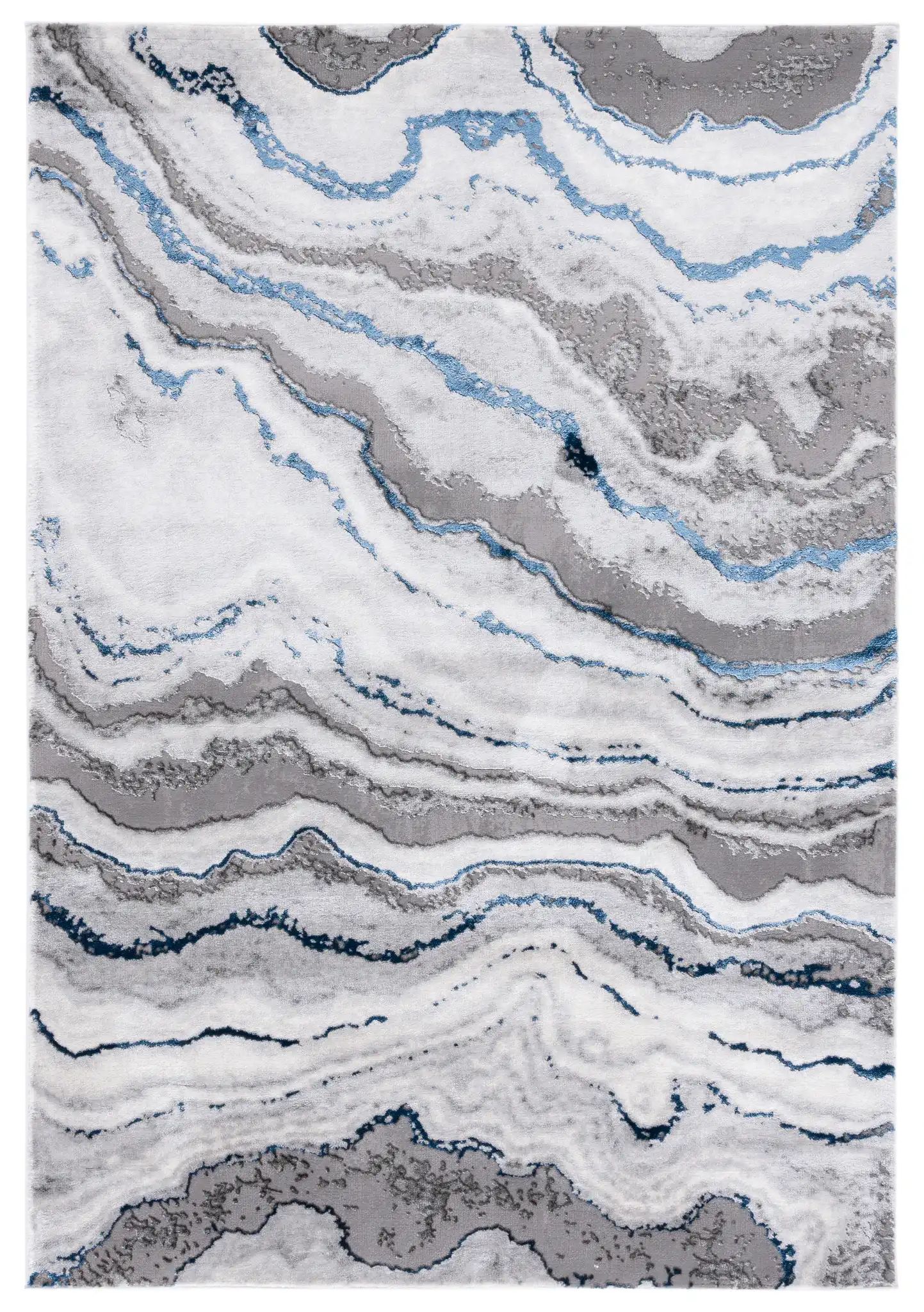 Craft Marble Wave Rug in Gray / Blue