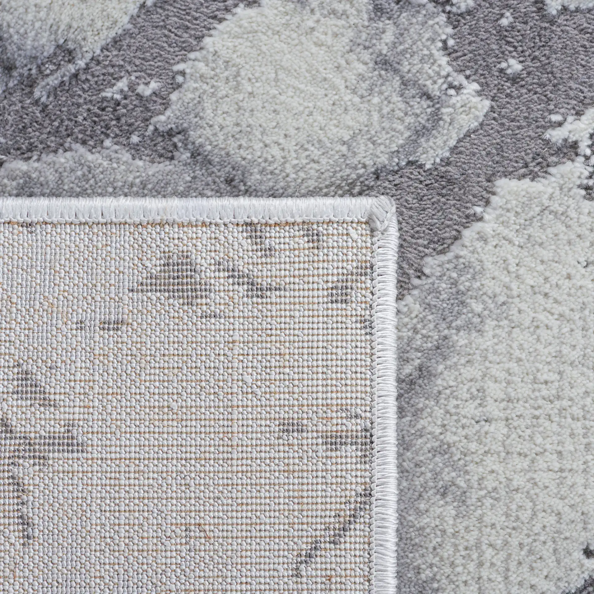 Craft Diagonal Marble Rug in Gray / Dark Gray in a styled room