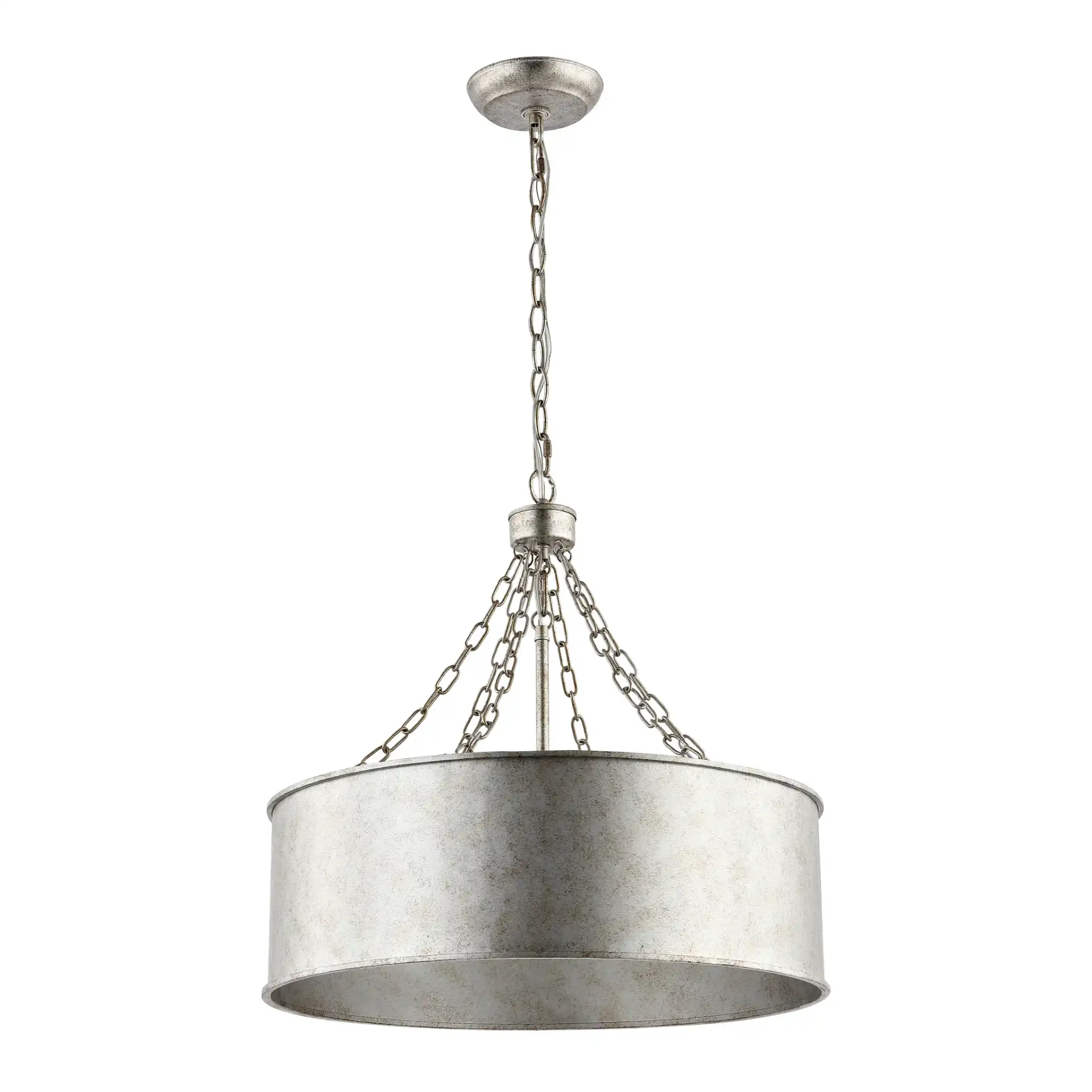 Adison Six-Light Chandelier in Antique Silver, detail view