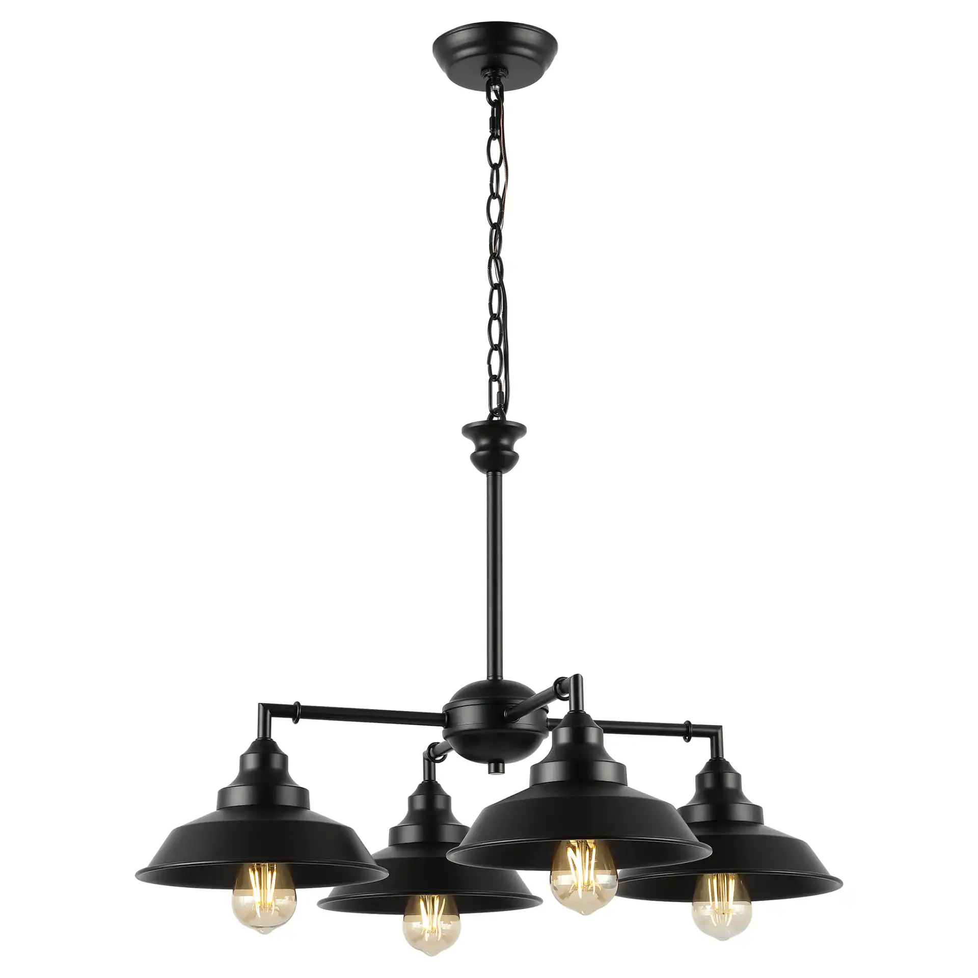 Westlyn Four-Light Chandelier in Black