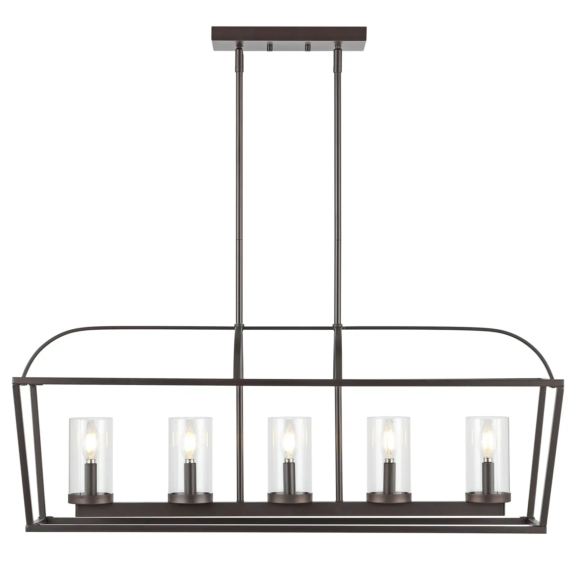 Manning Five-Light Chandelier in Oil Rub Bronze