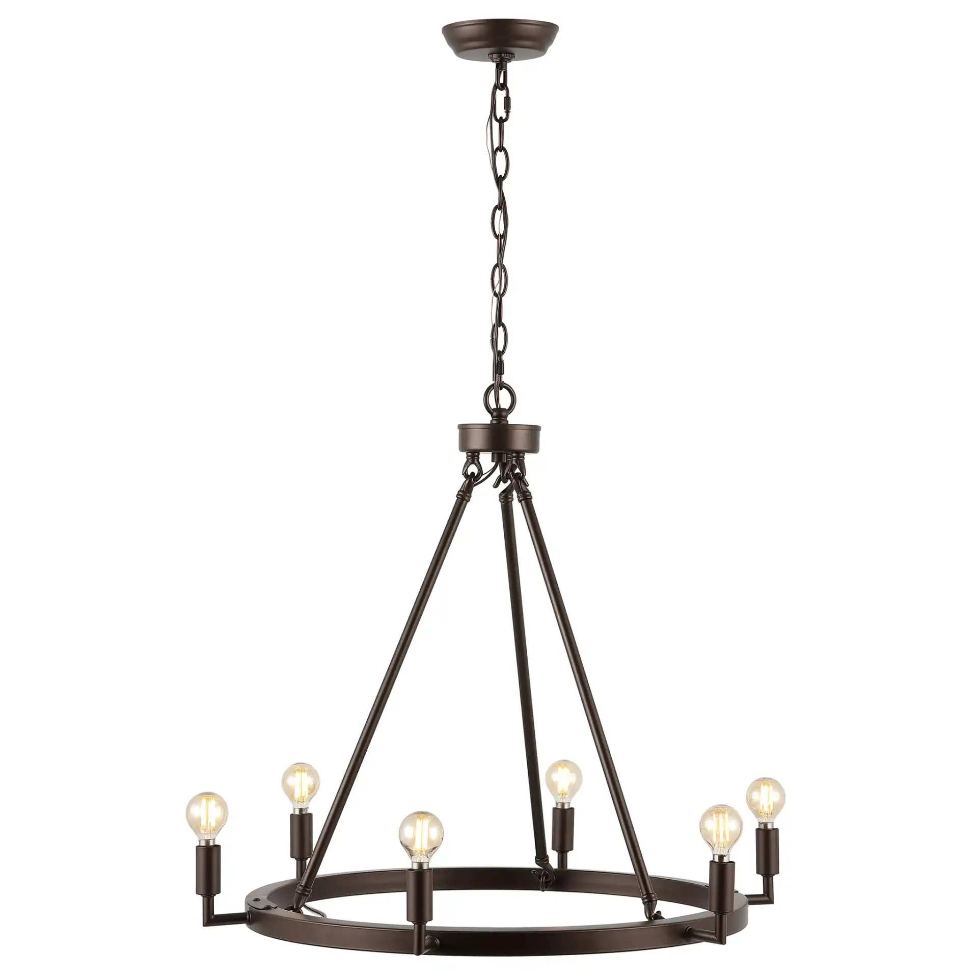 Nevada Six-Light Chandelier in Oil Rub Bronze