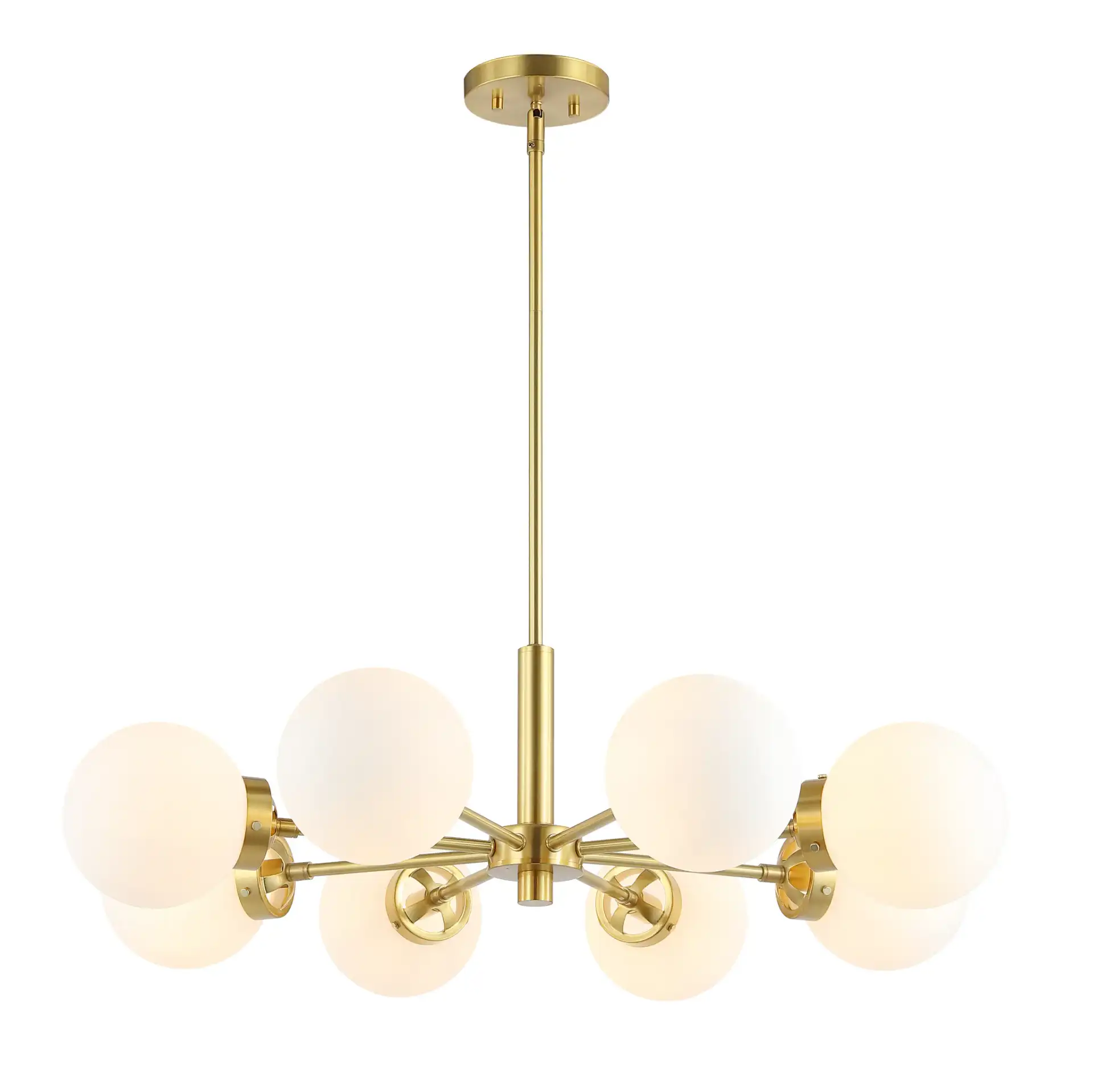 Prosie Eight-Light Chandelier in Gold