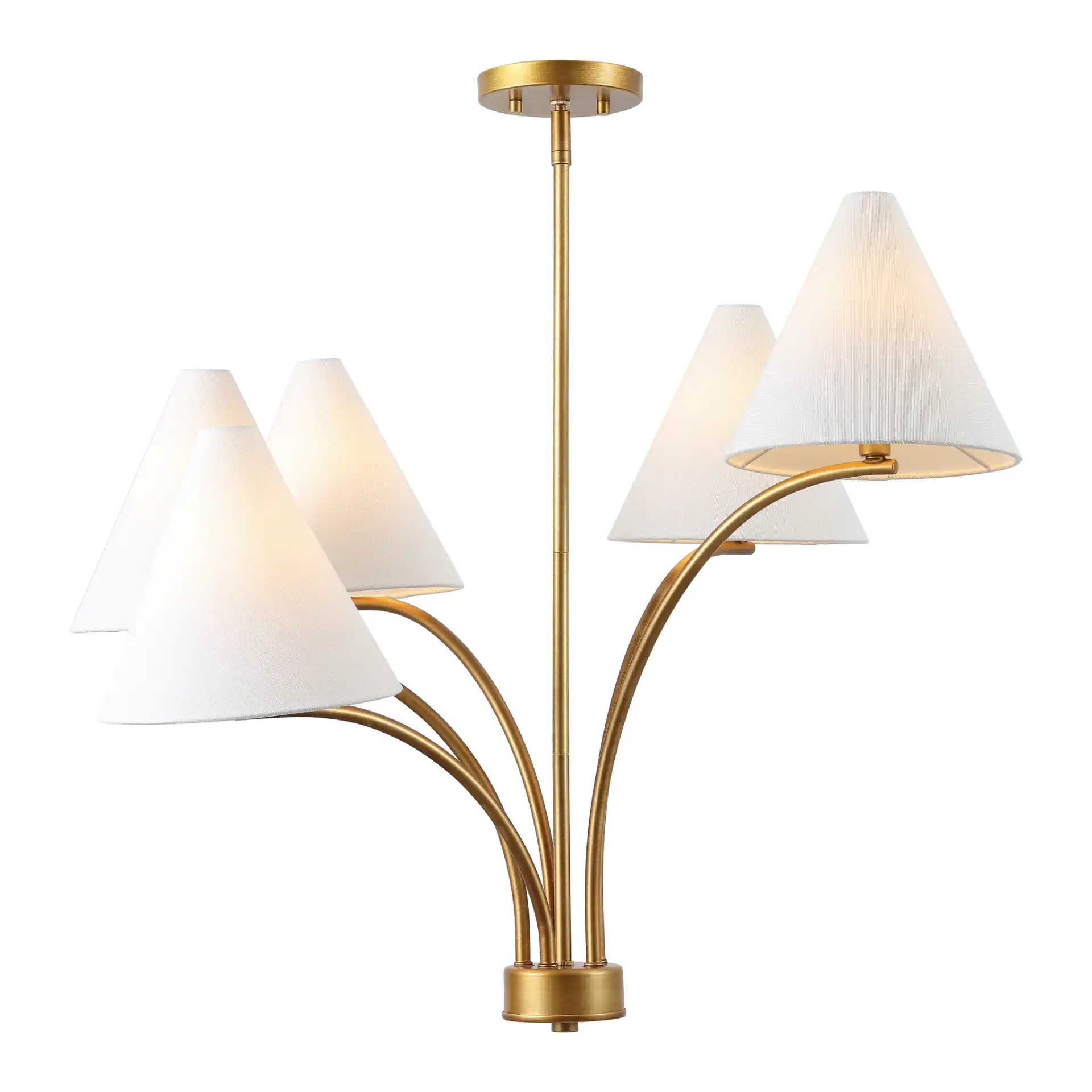 Johanna Five-Light Chandelier in Antique Brass