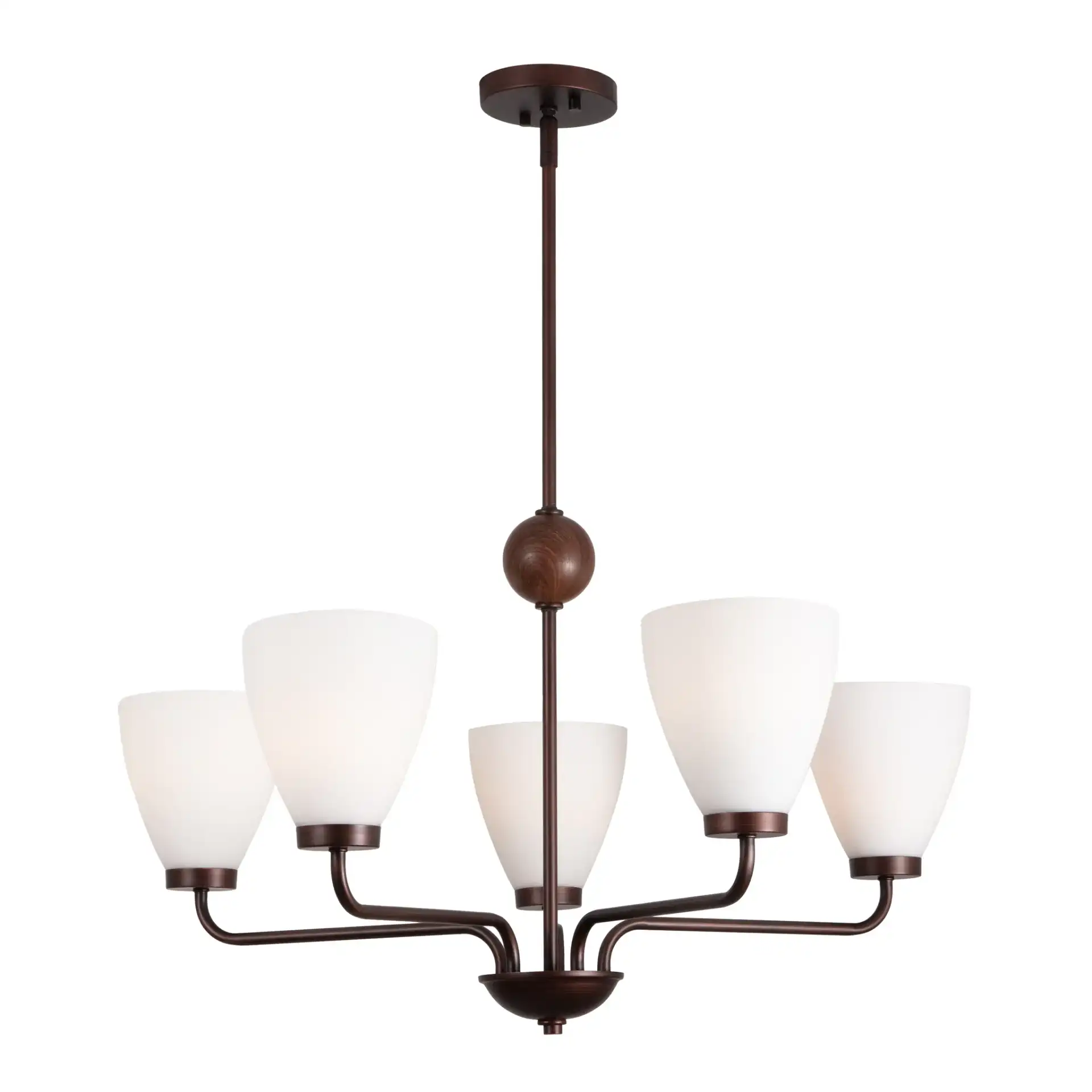 Wynne Five-Light Chandelier in Antique Brown