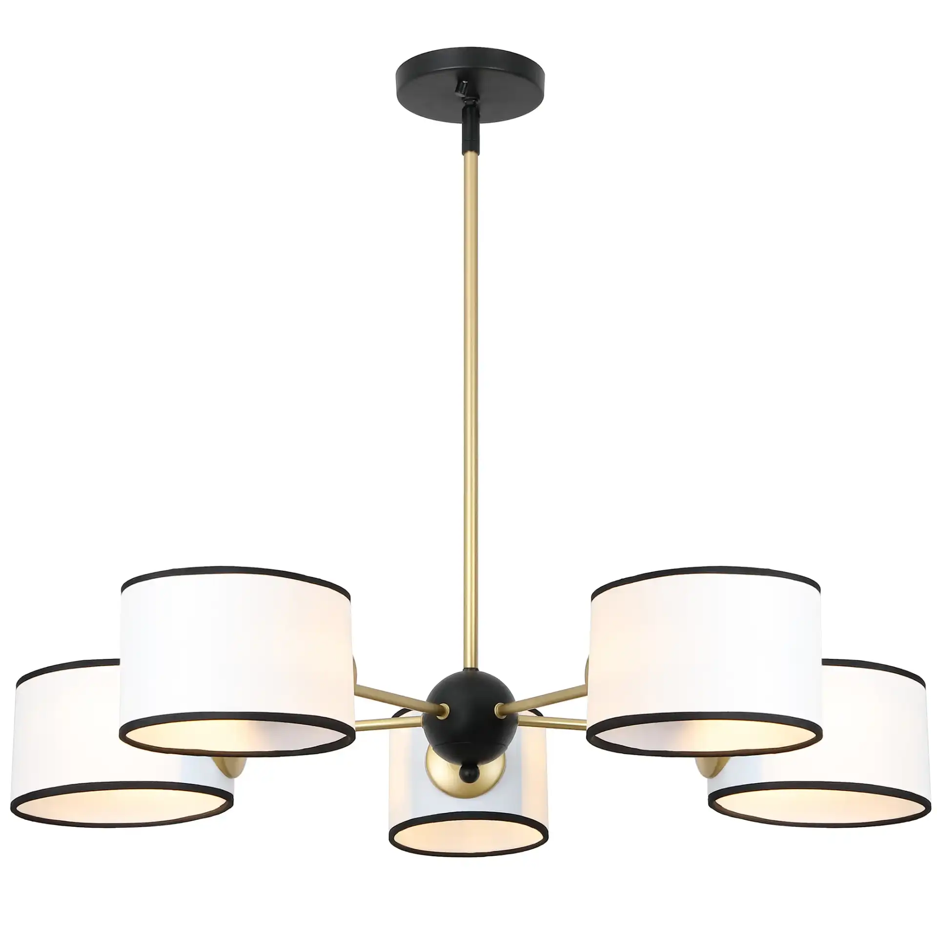 Mickie Chandelier in White / Black