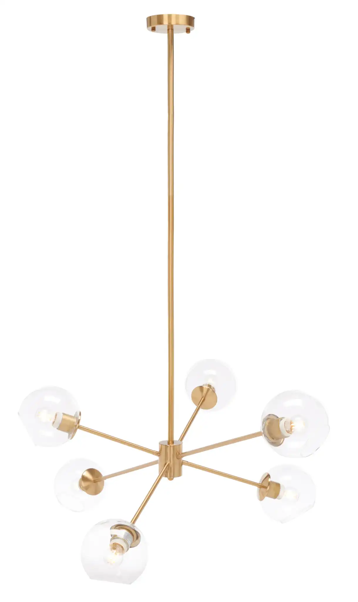 Cantori Six-Light Chandelier in Gold