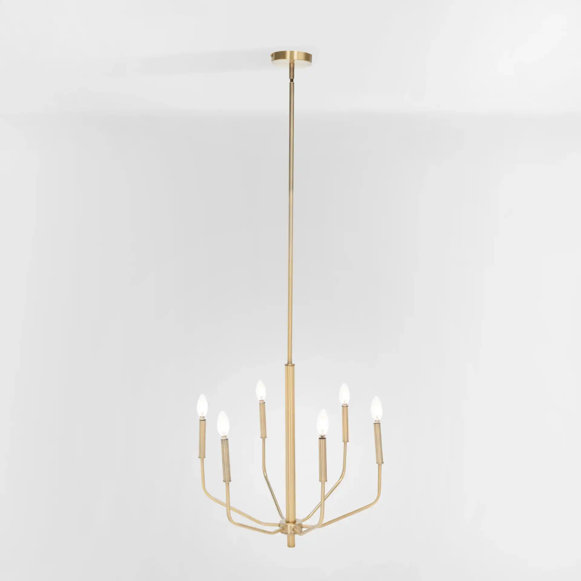 Eirene Chandelier in Antique Brass, detail view