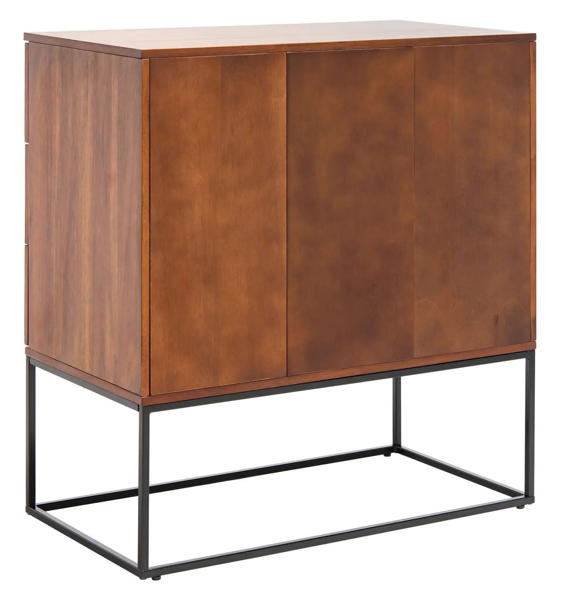 Marquise Three-Drawer Chest in Brown, detail view