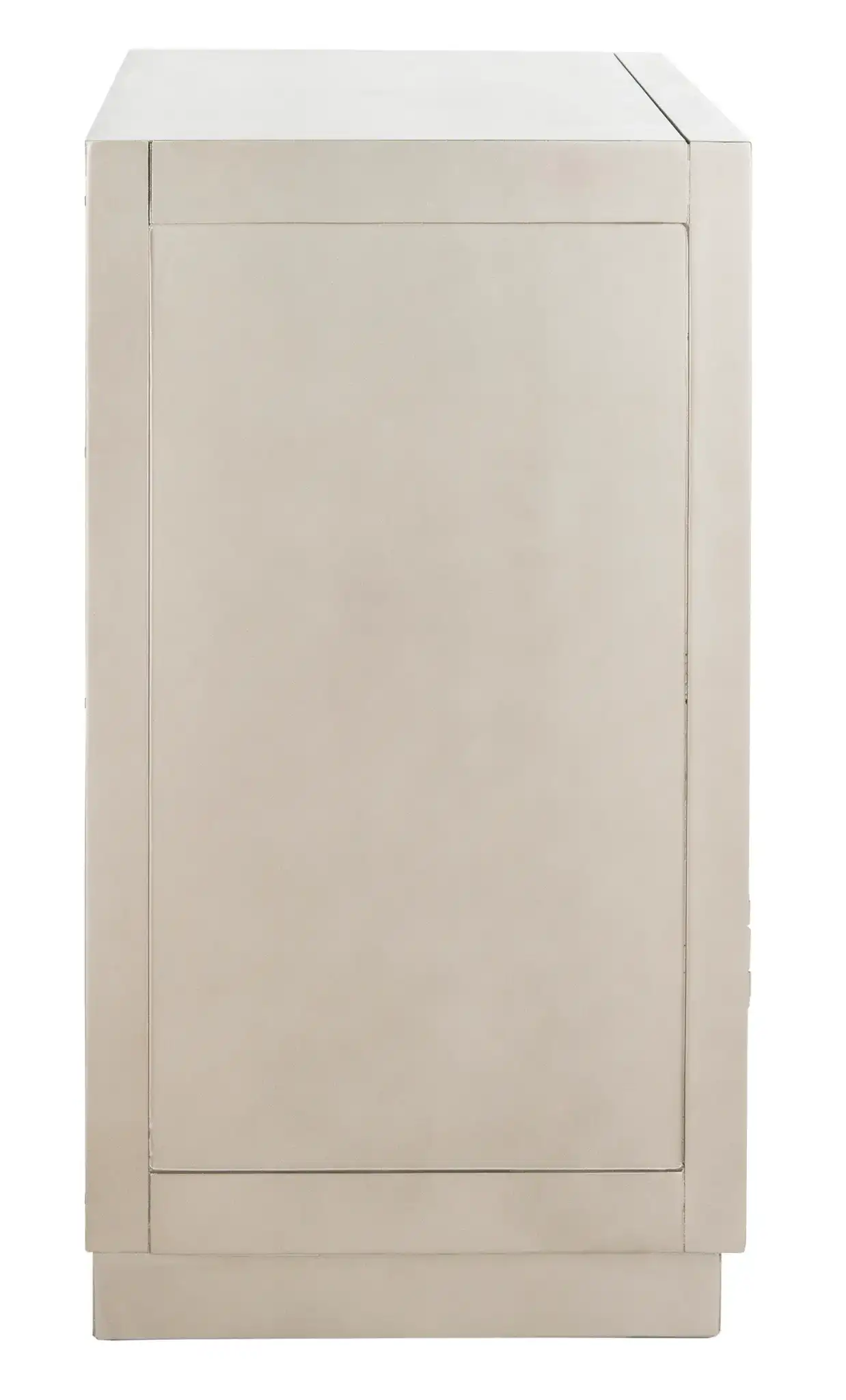 Juniper Two-Door Chest in Antique Beige, detail view