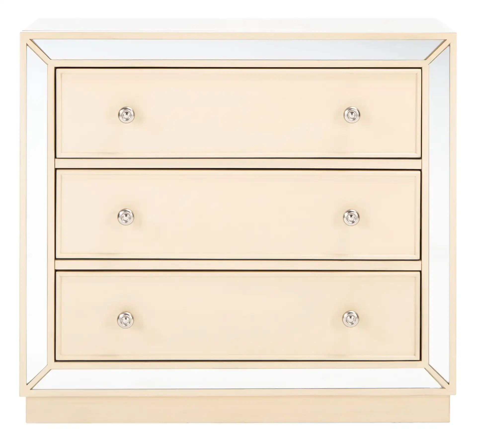 Basie Three-Drawer Chest in Antique Beige