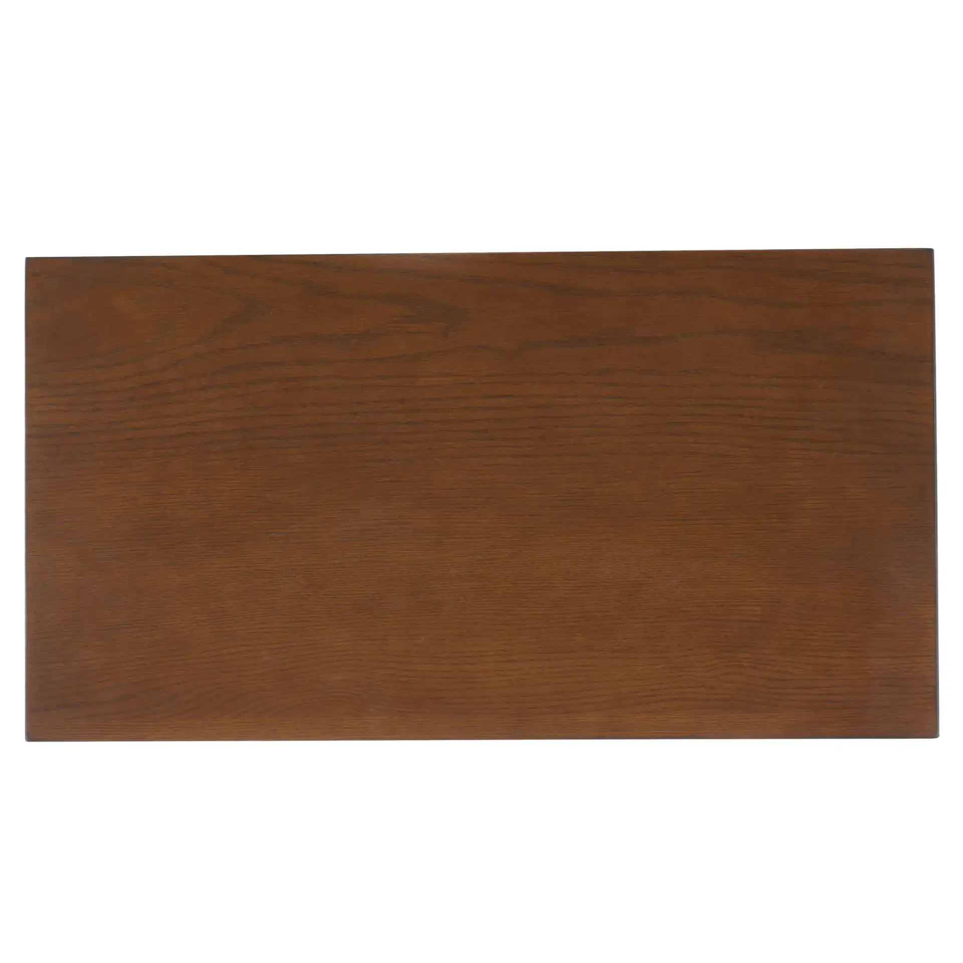 Scully Two-Drawer One-Shelf Chest in Medium Oak / Antique Gold, detail view
