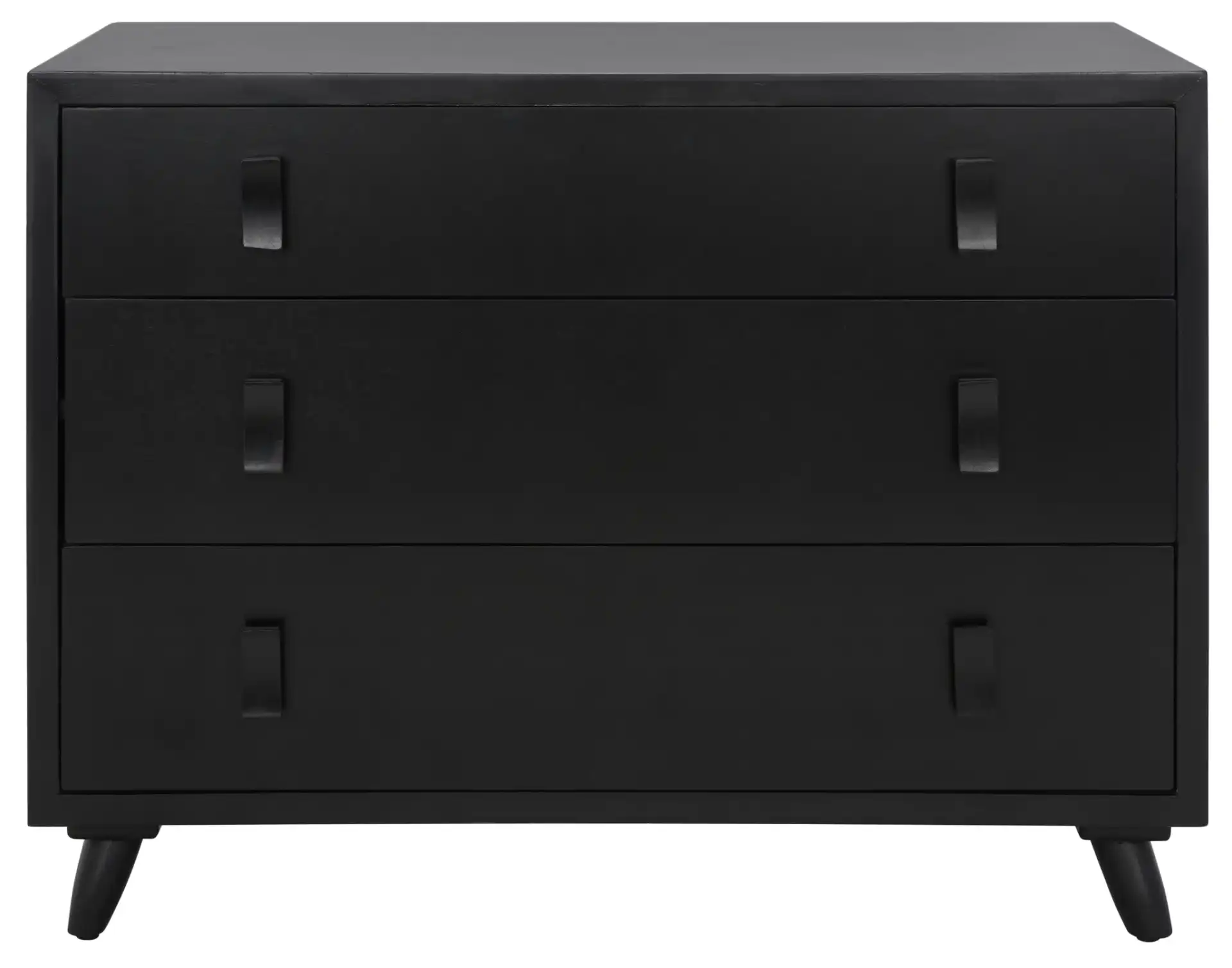 Blaize Three-Drawer Chest in Black